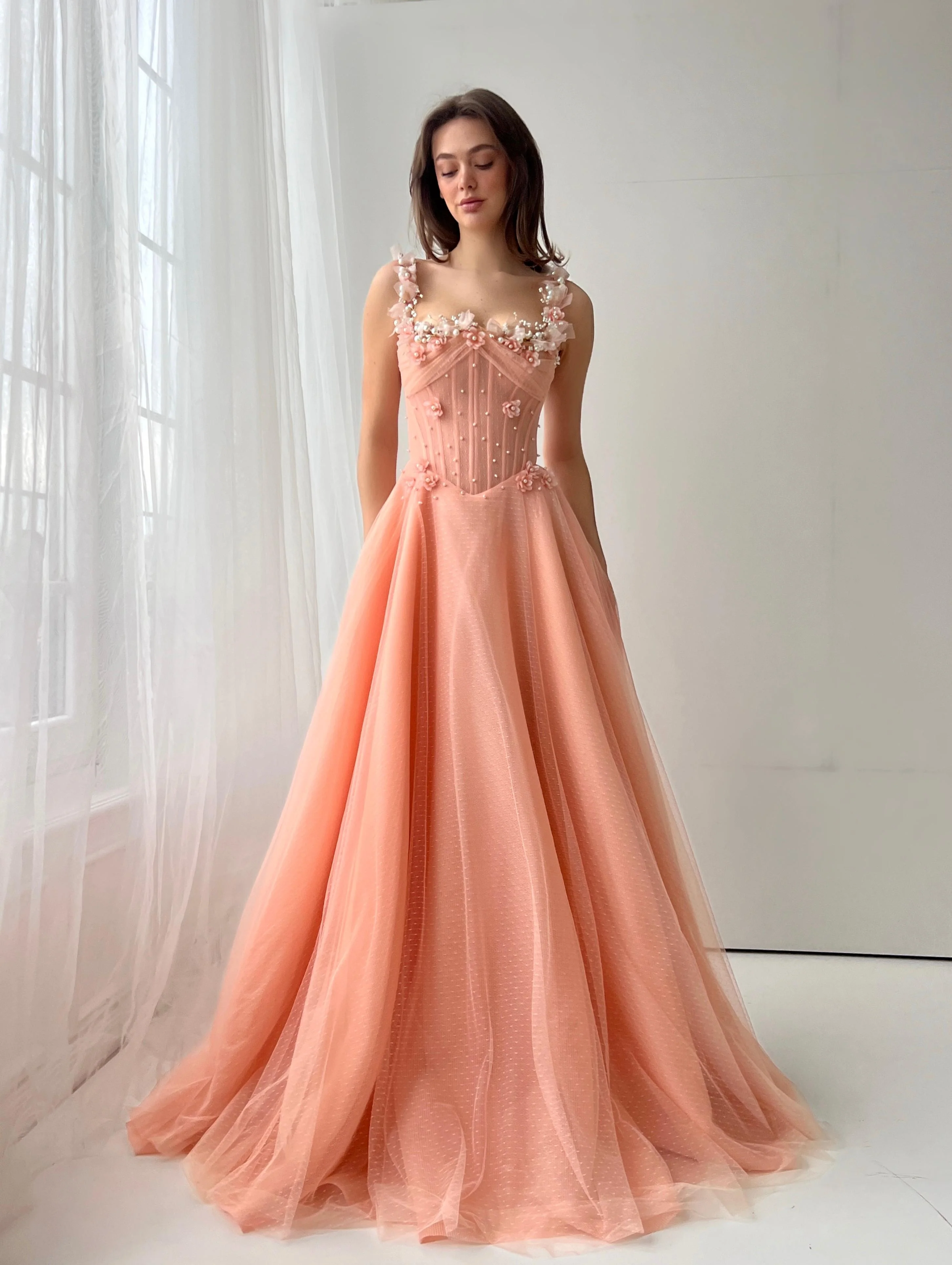 Apricot Princess Gown - Image 2