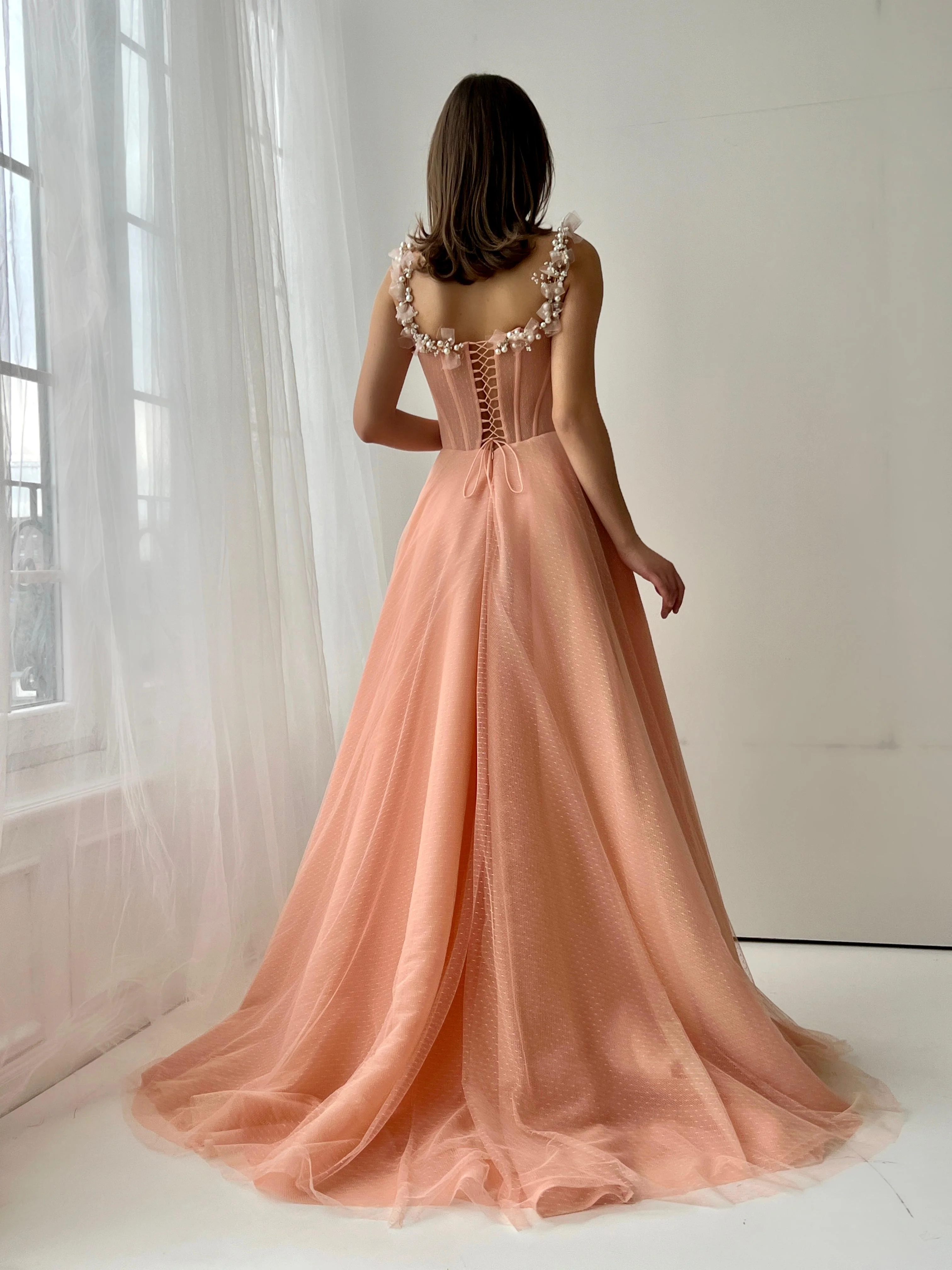 Apricot Princess Gown - Image 3