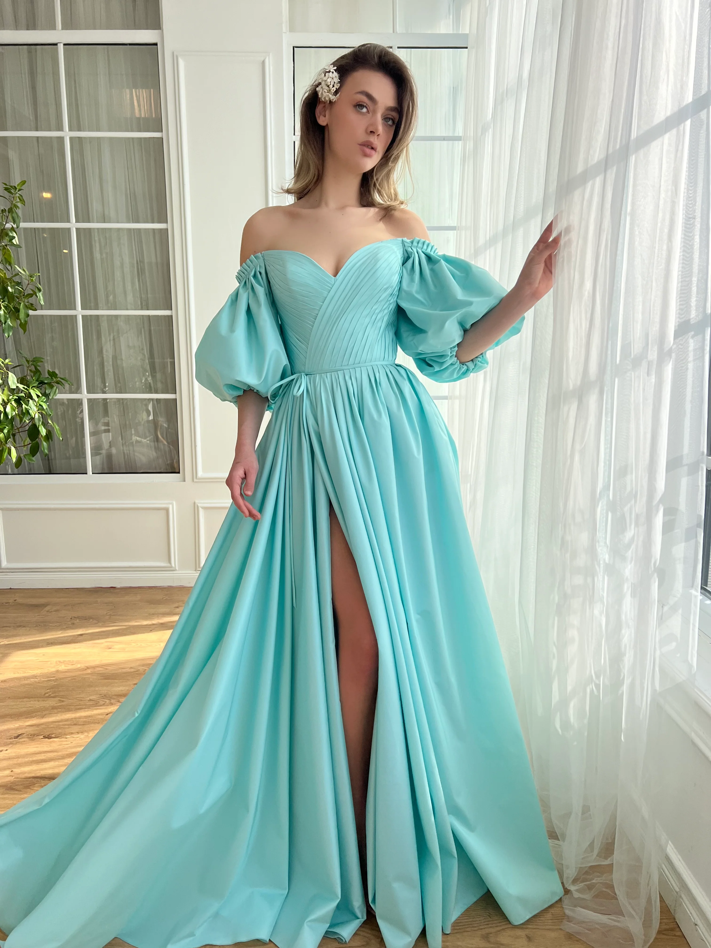 Aquamarine Charlotte Gown - Image 2