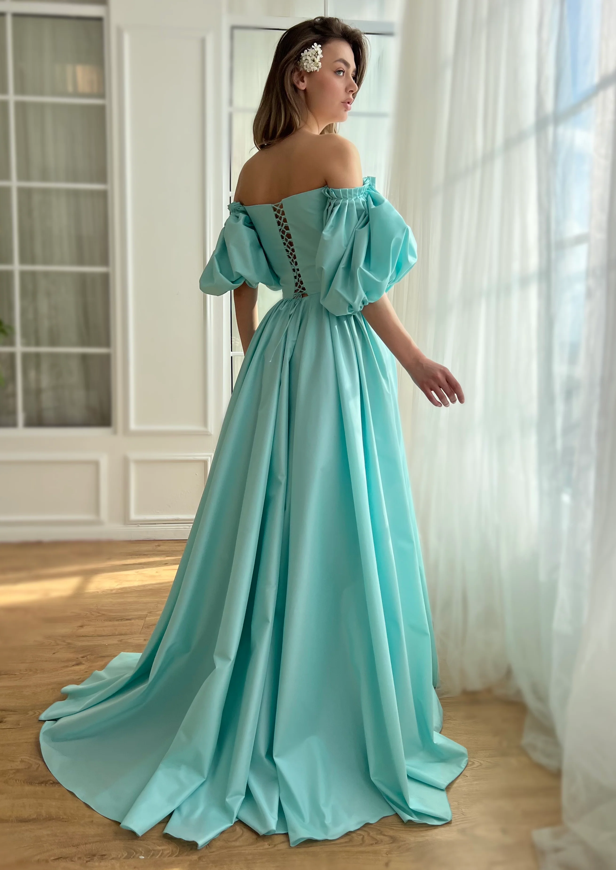 Aquamarine Charlotte Gown - Image 5