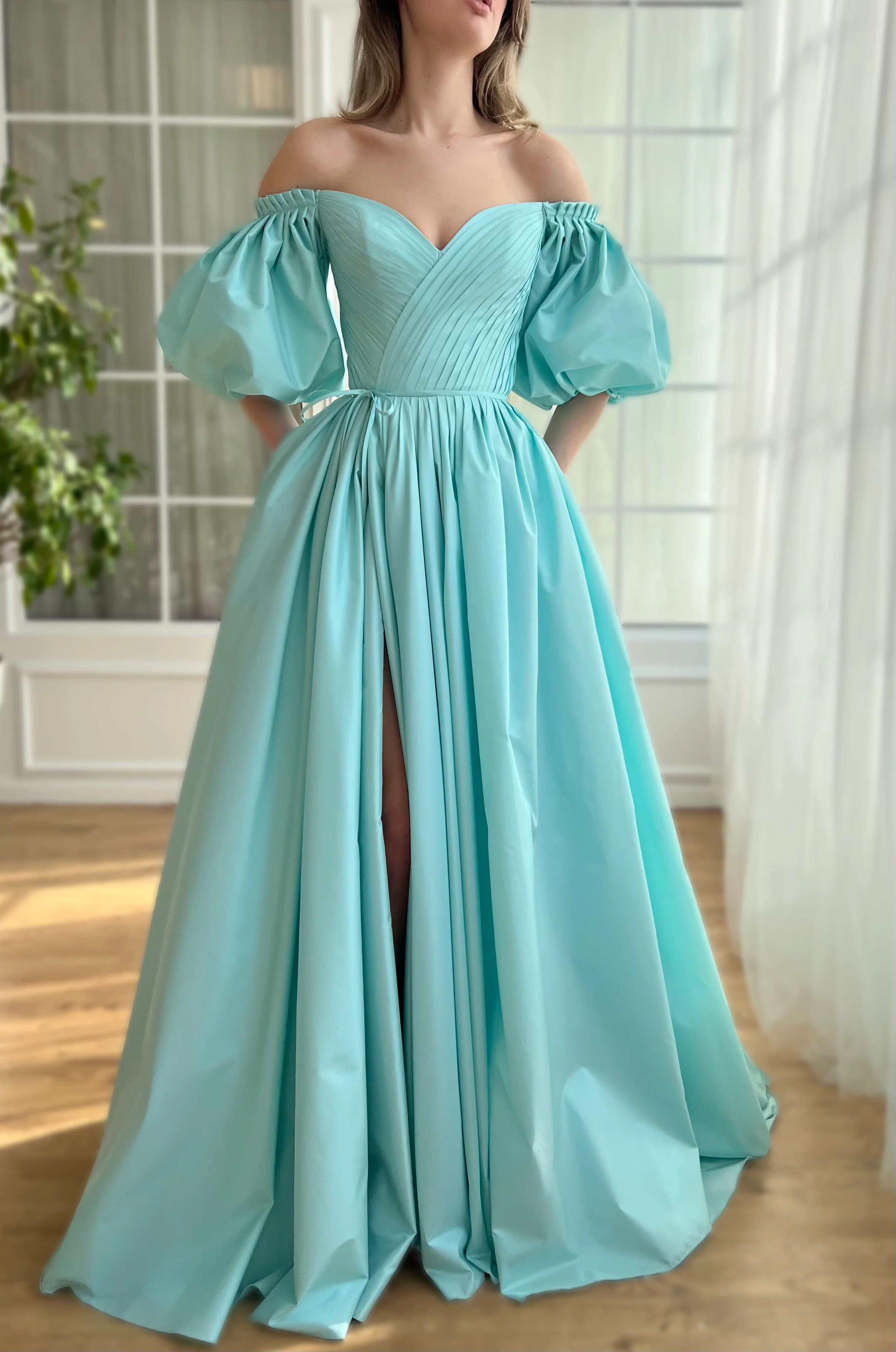 Aquamarine Charlotte Gown - Image 6