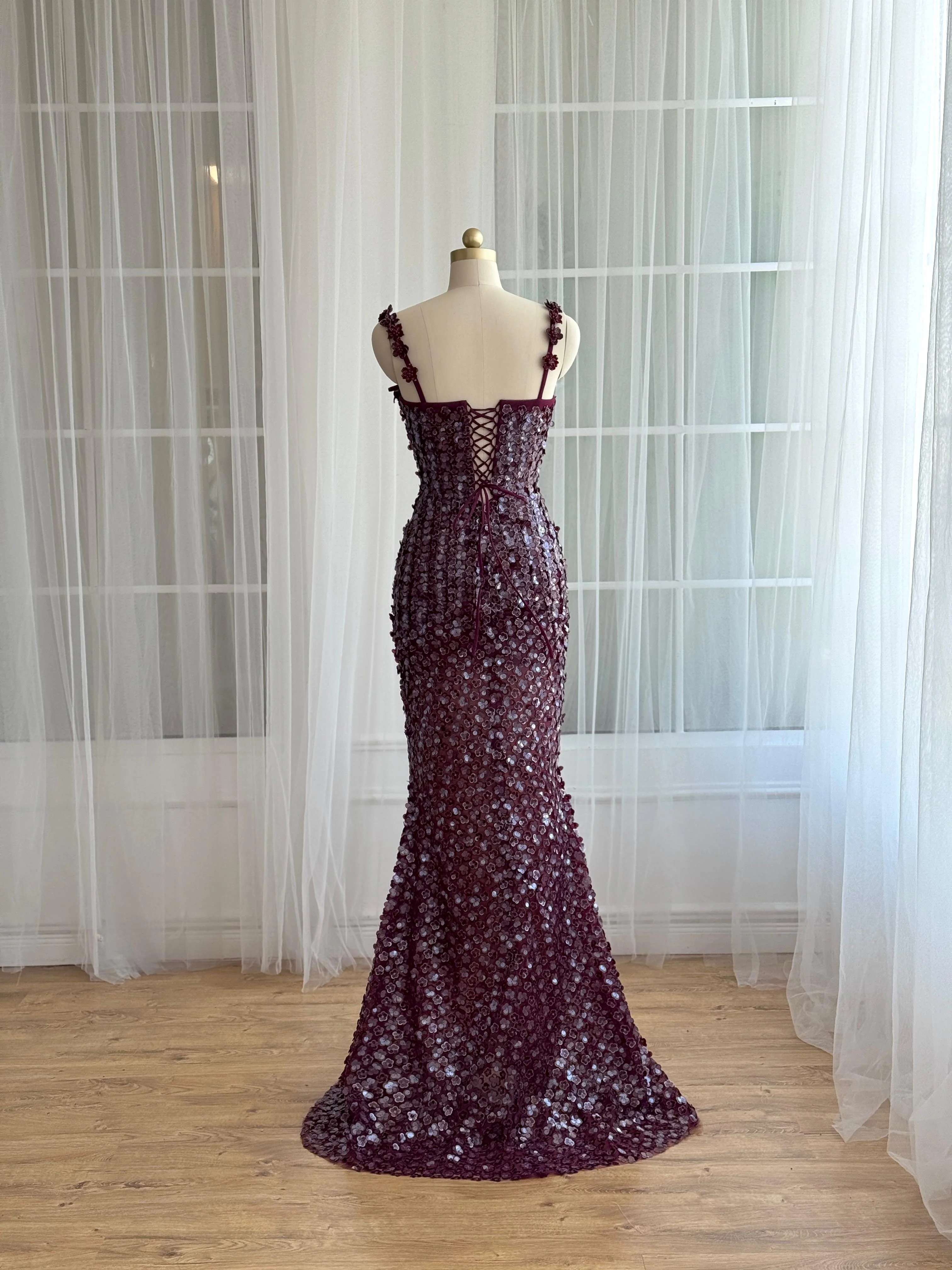 Aubergine Verse Gown - Image 4