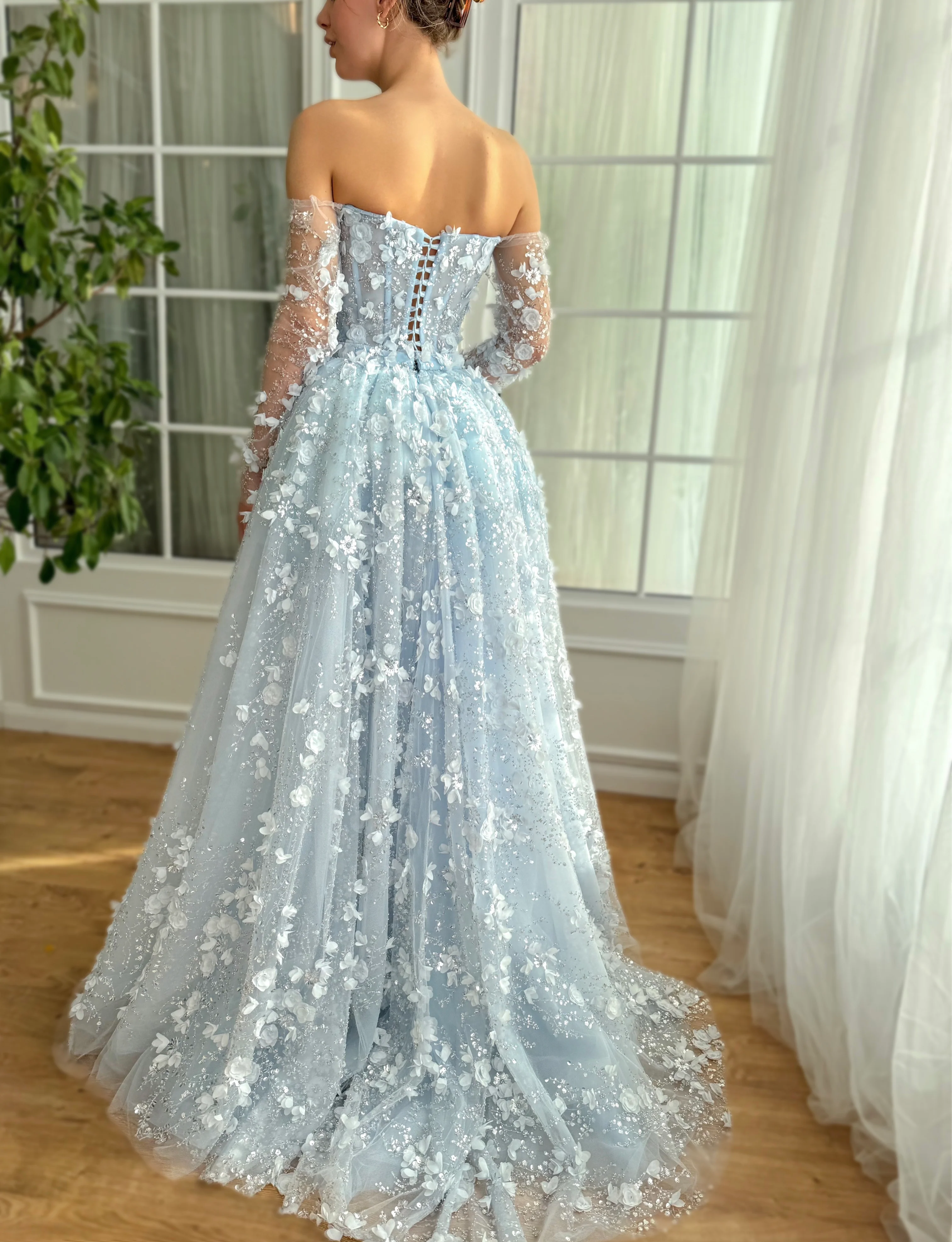 Baby Blue Serenade Gown - Image 4