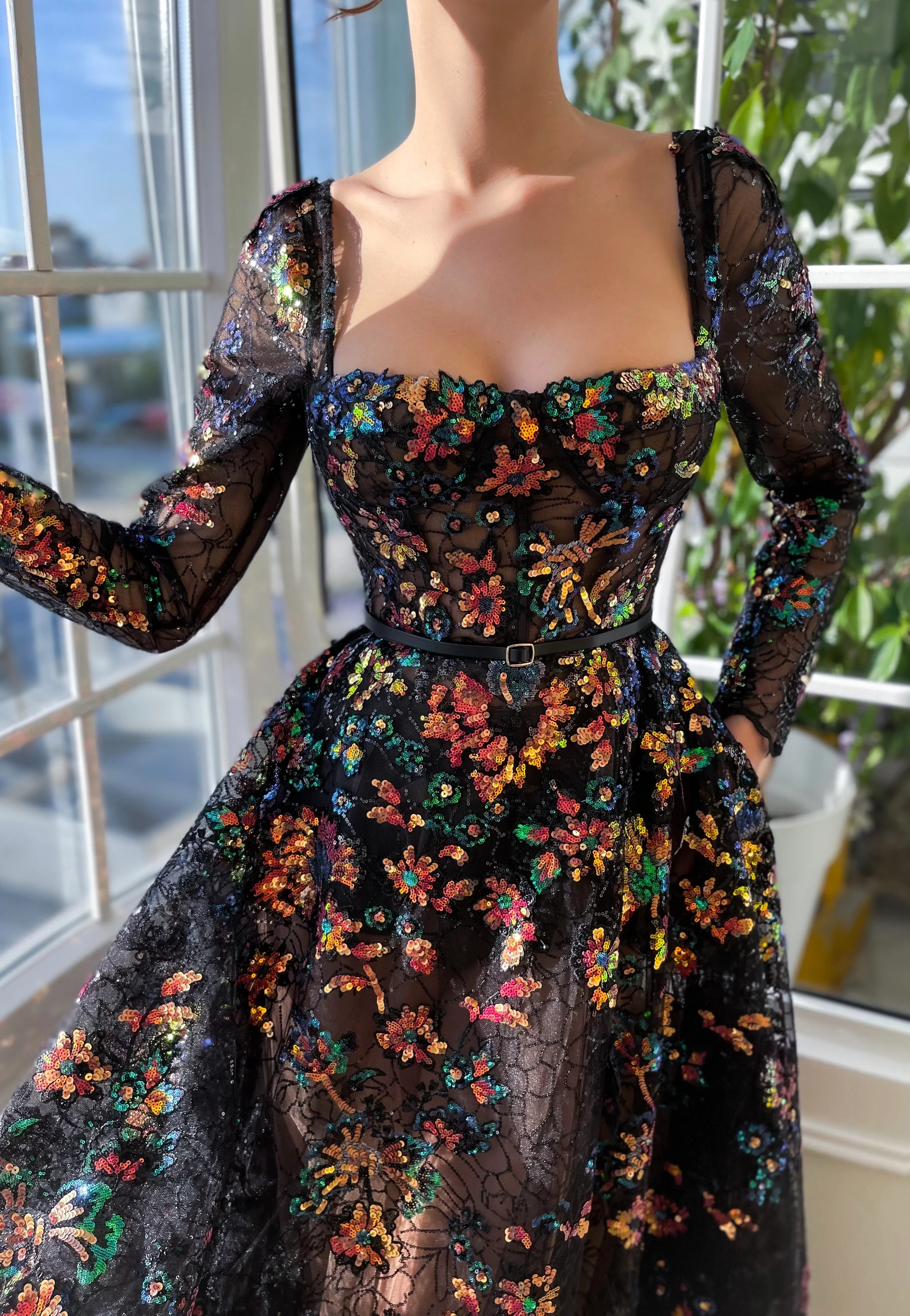 Black Swan Mosaic Gown - Image 4