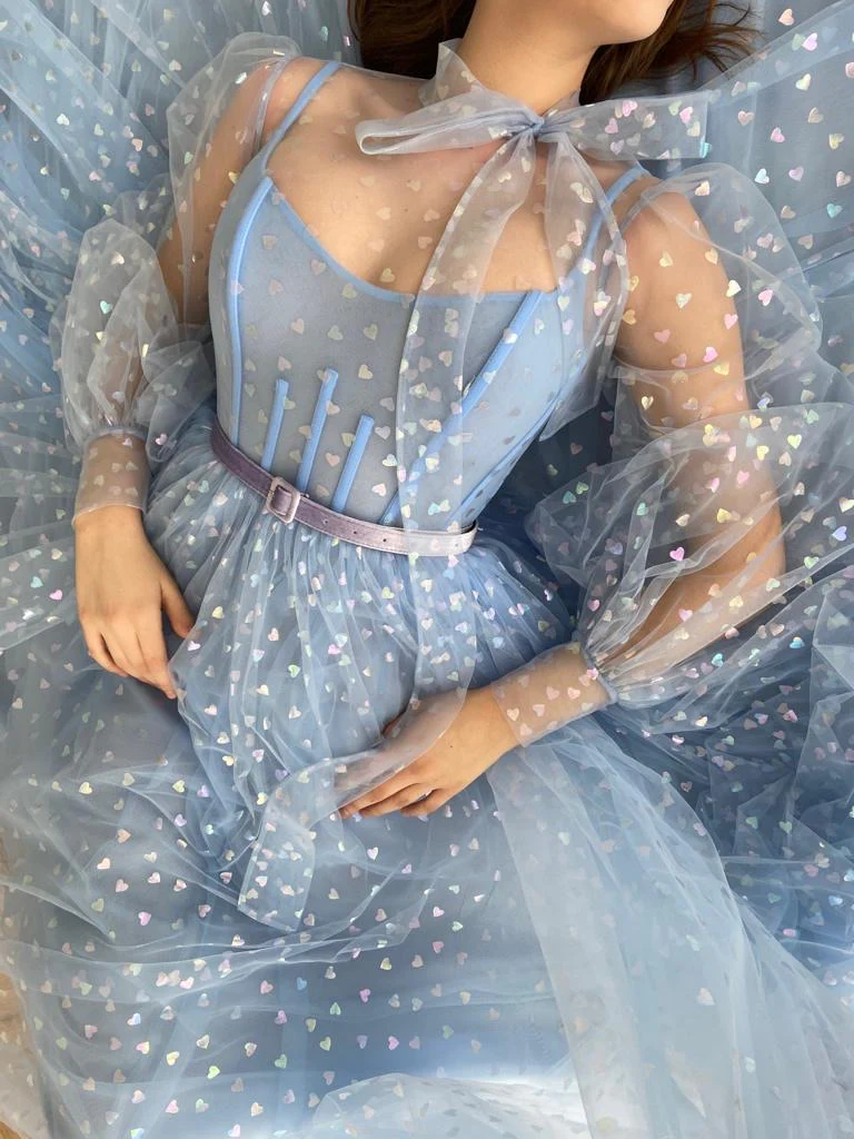 Blue Hearty Gown - Image 12