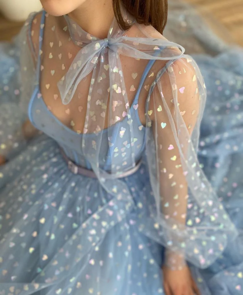 Blue Hearty Gown - Image 3