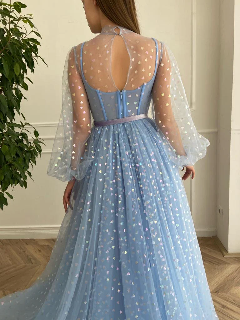 Blue Hearty Gown - Image 4