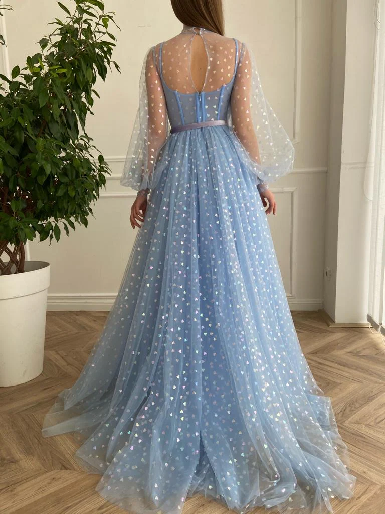 Blue Hearty Gown - Image 5