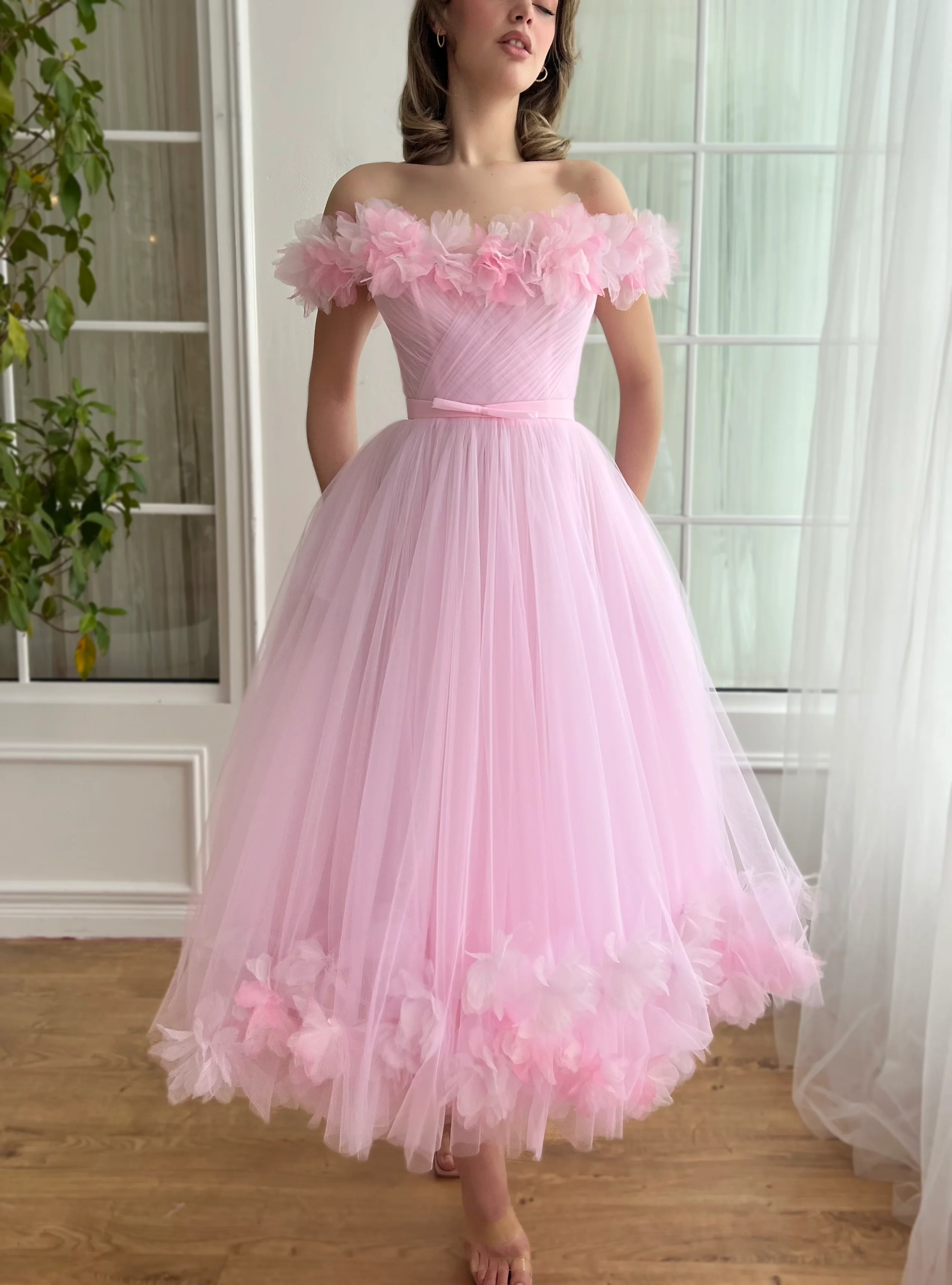Blush Belle Midi Dress