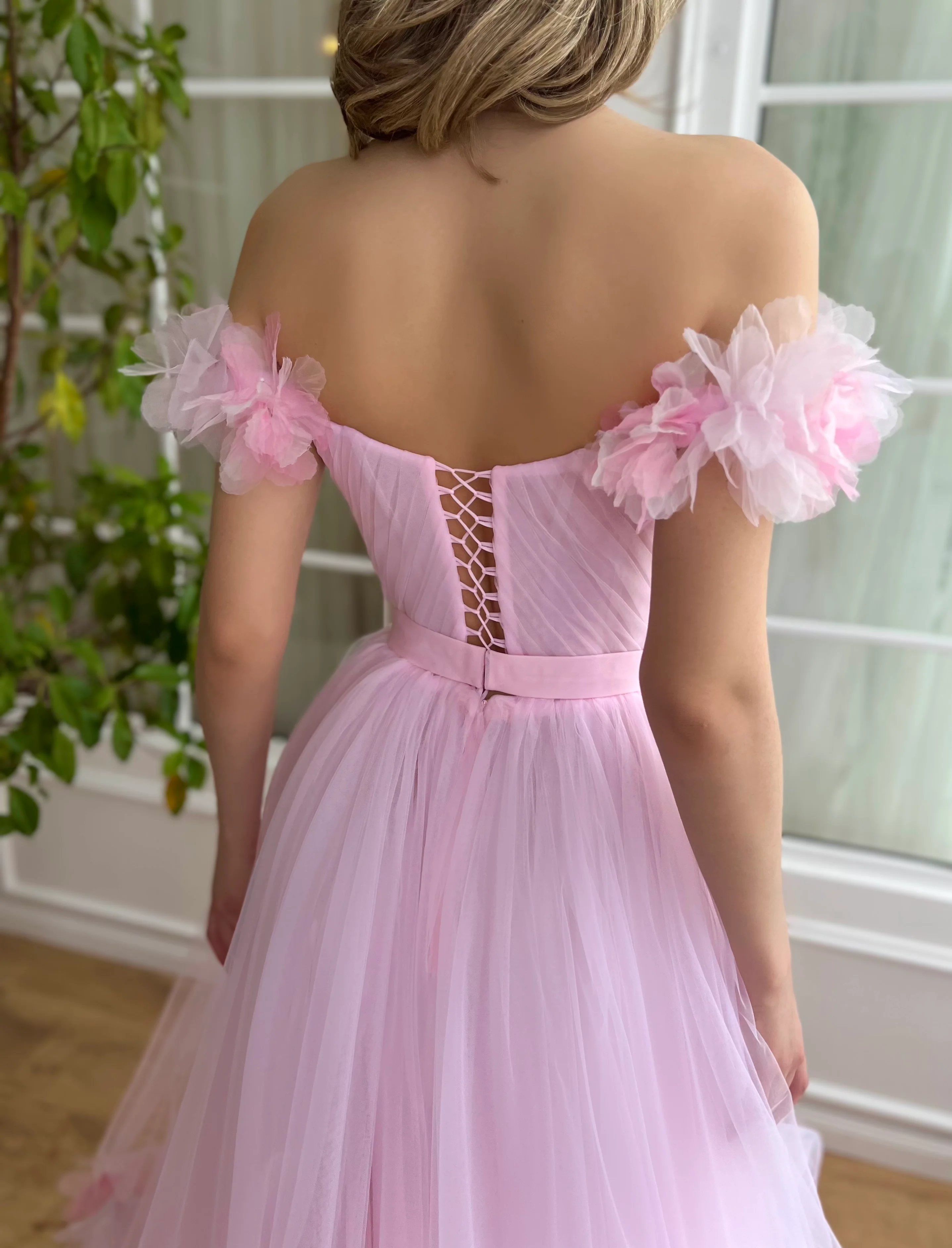 Blush Belle Midi Dress - Image 3