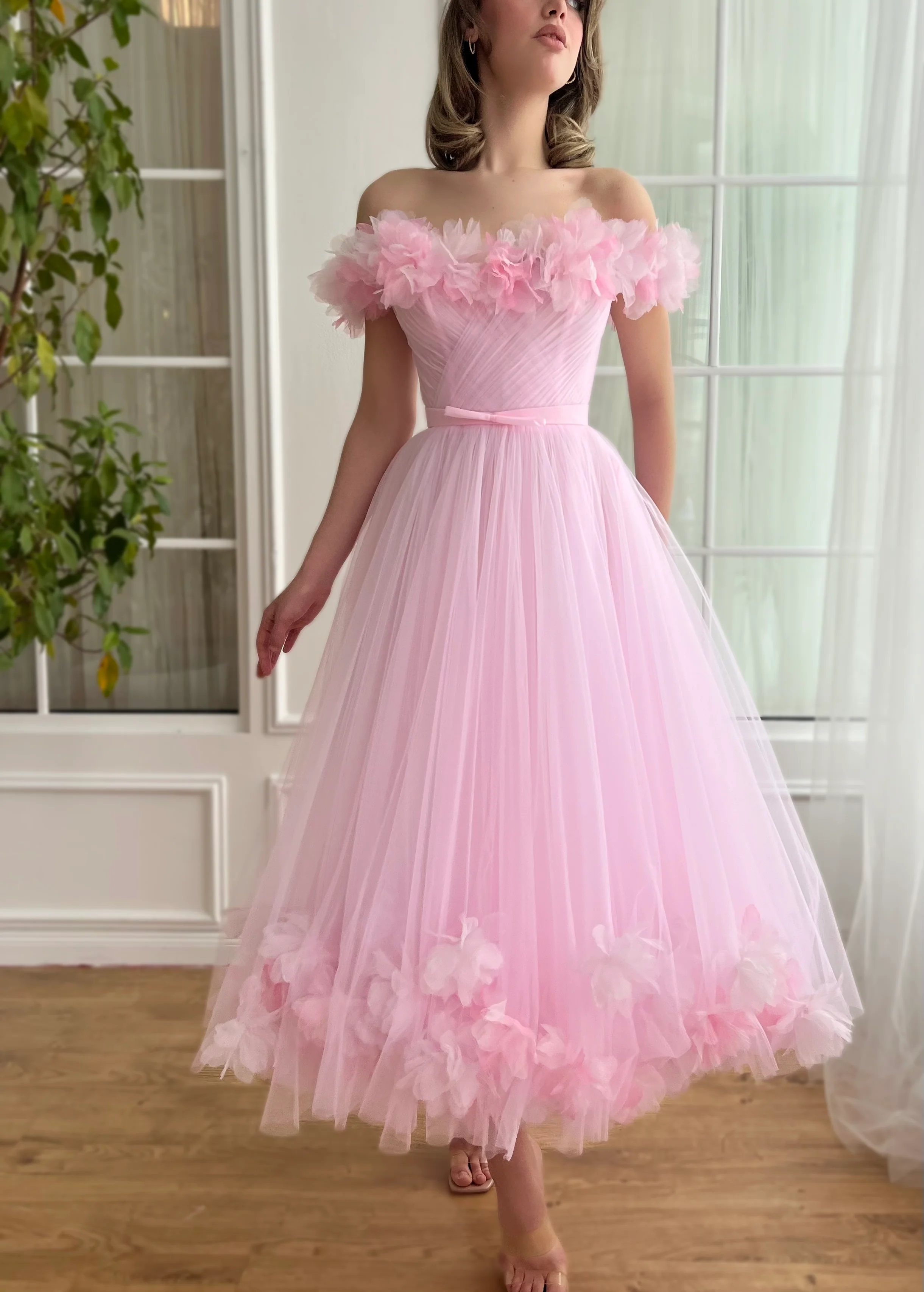 Blush Belle Midi Dress - Image 4