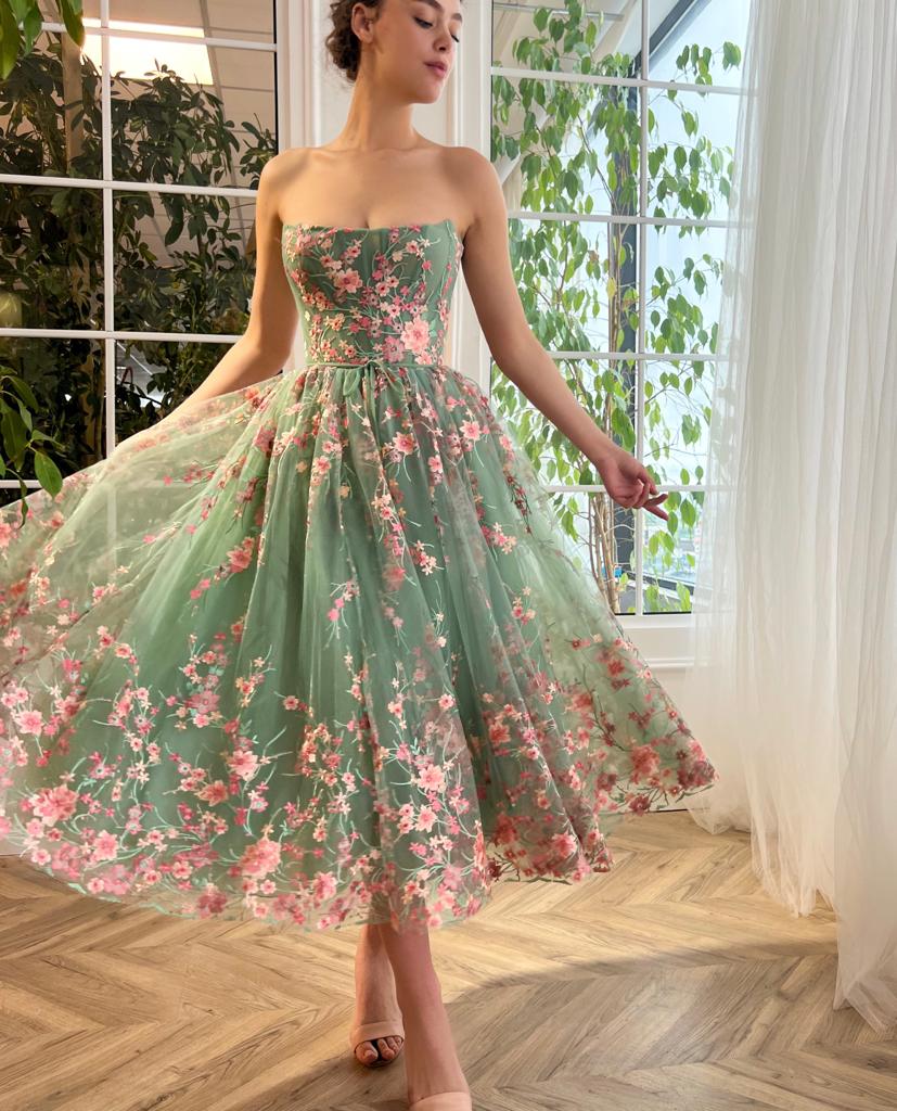 Blushed Rose Bouquet Dress - Image 3