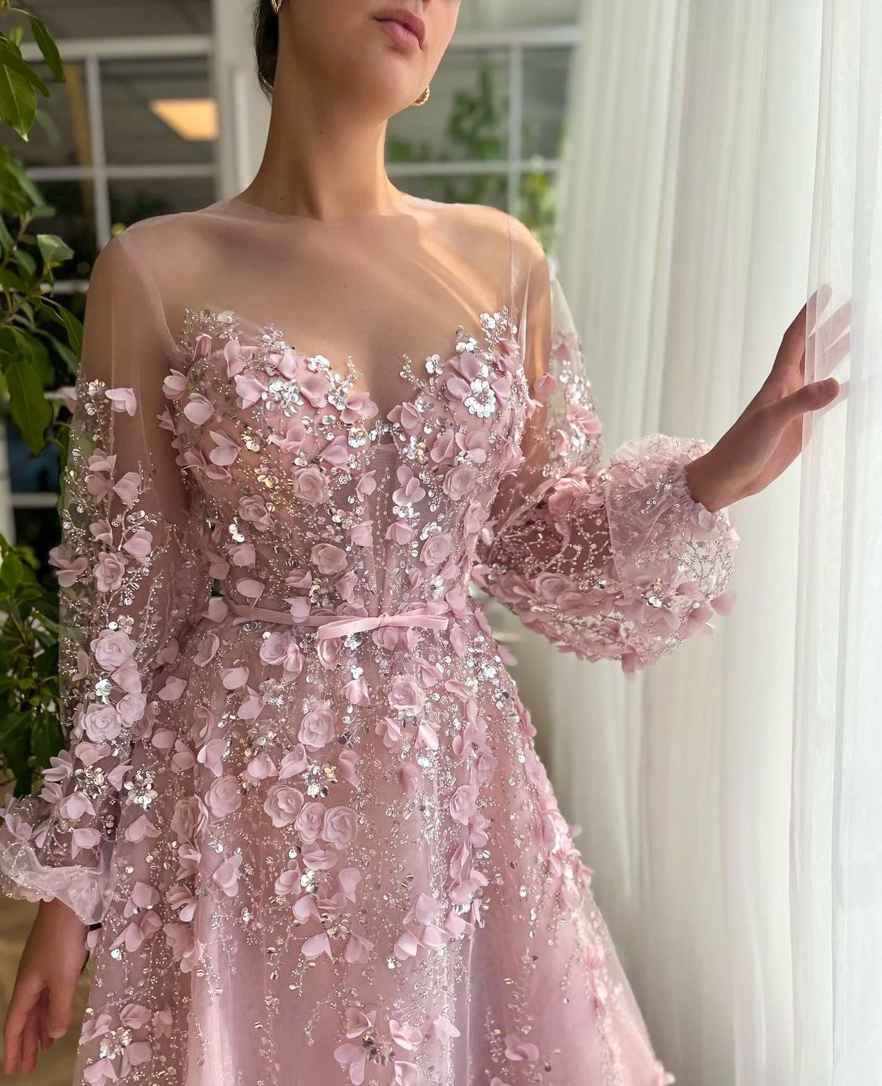 Blushing Blooms Serenade Gown