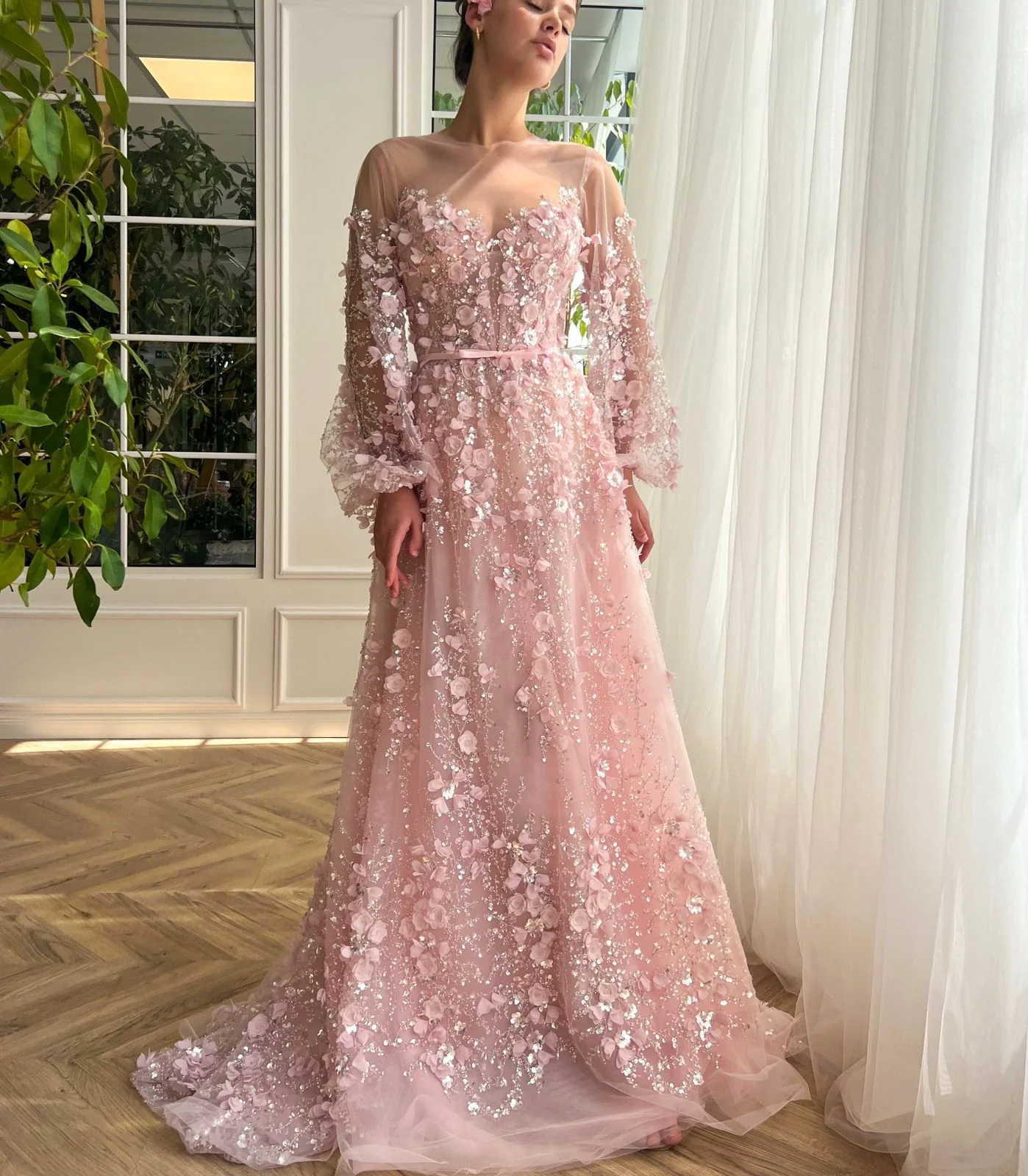 Blushing Blooms Serenade Gown - Image 3