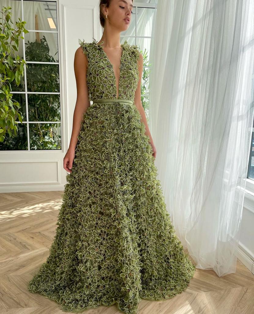 Botanical Foliage Gown - Image 2