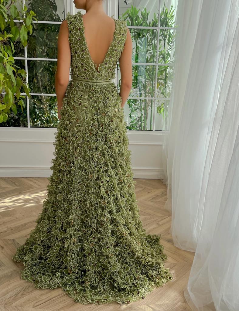 Botanical Foliage Gown - Image 5