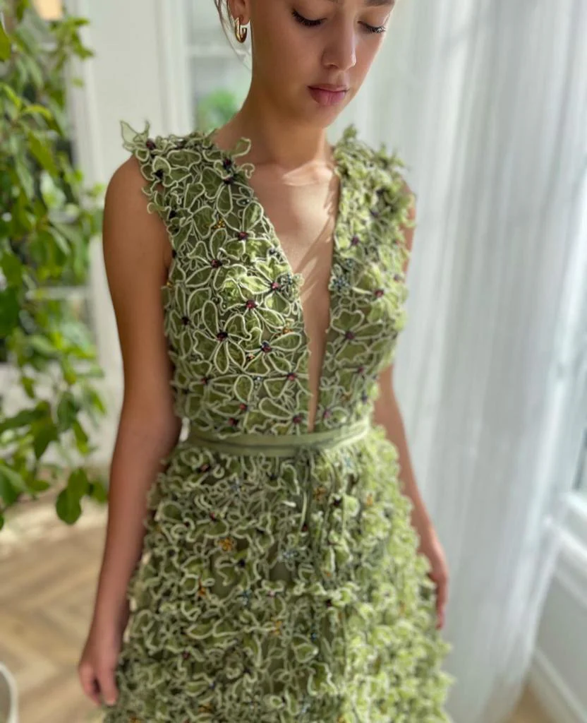 Botanical Foliage Gown - Image 6