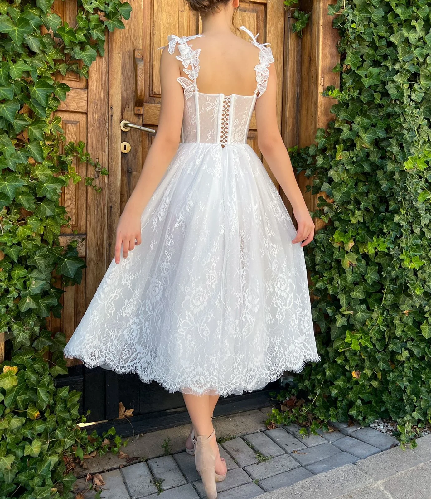 Butterfly Flutter Midi Dress - Image 4