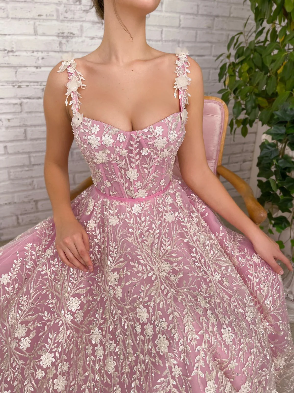 Dreamweaver's Floral Symphony Dress - Image 5