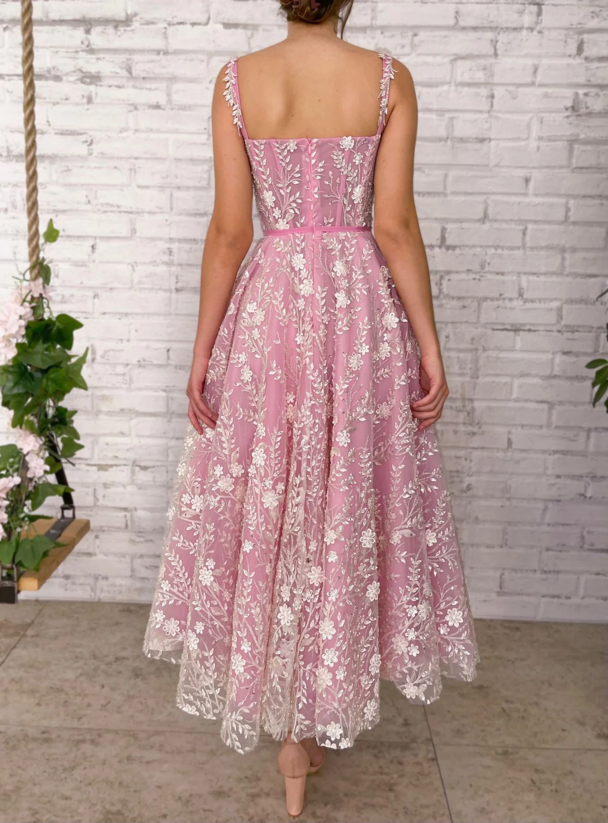 Dreamweaver's Floral Symphony Dress - Image 6