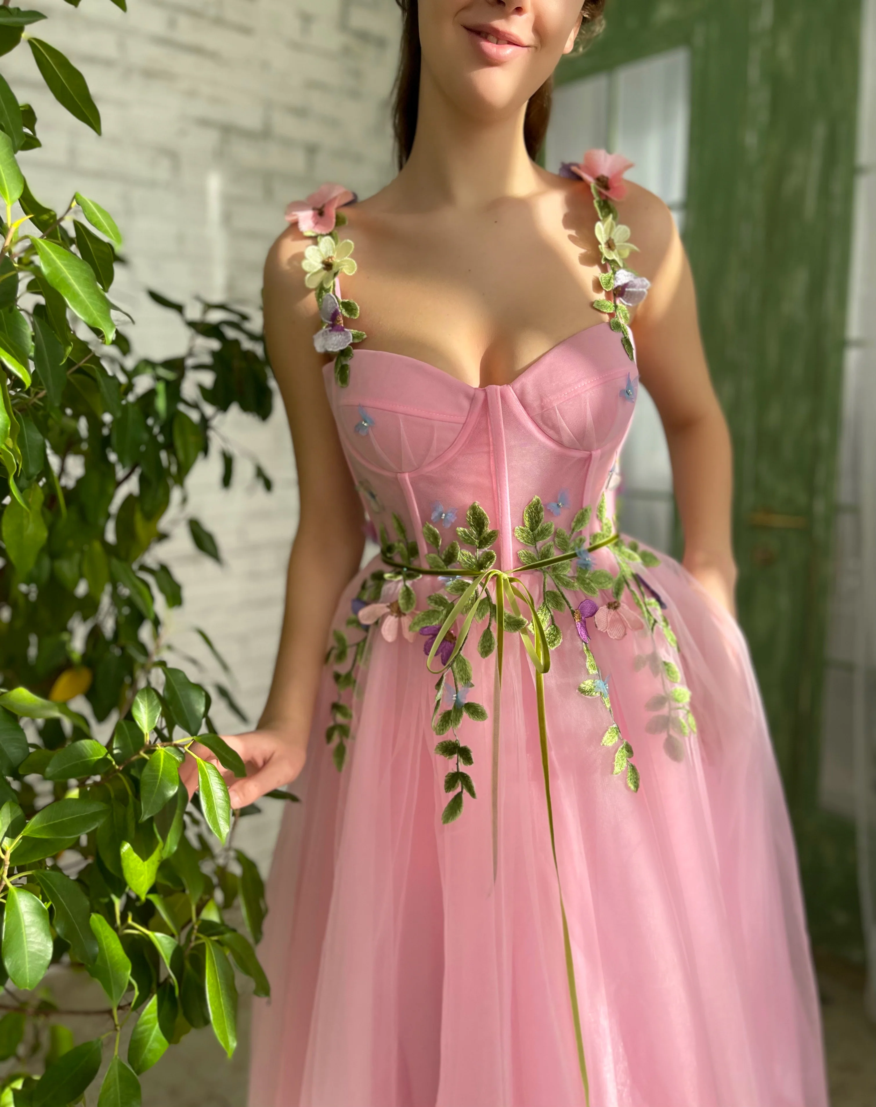 Candy Floss Garden Midi Dress