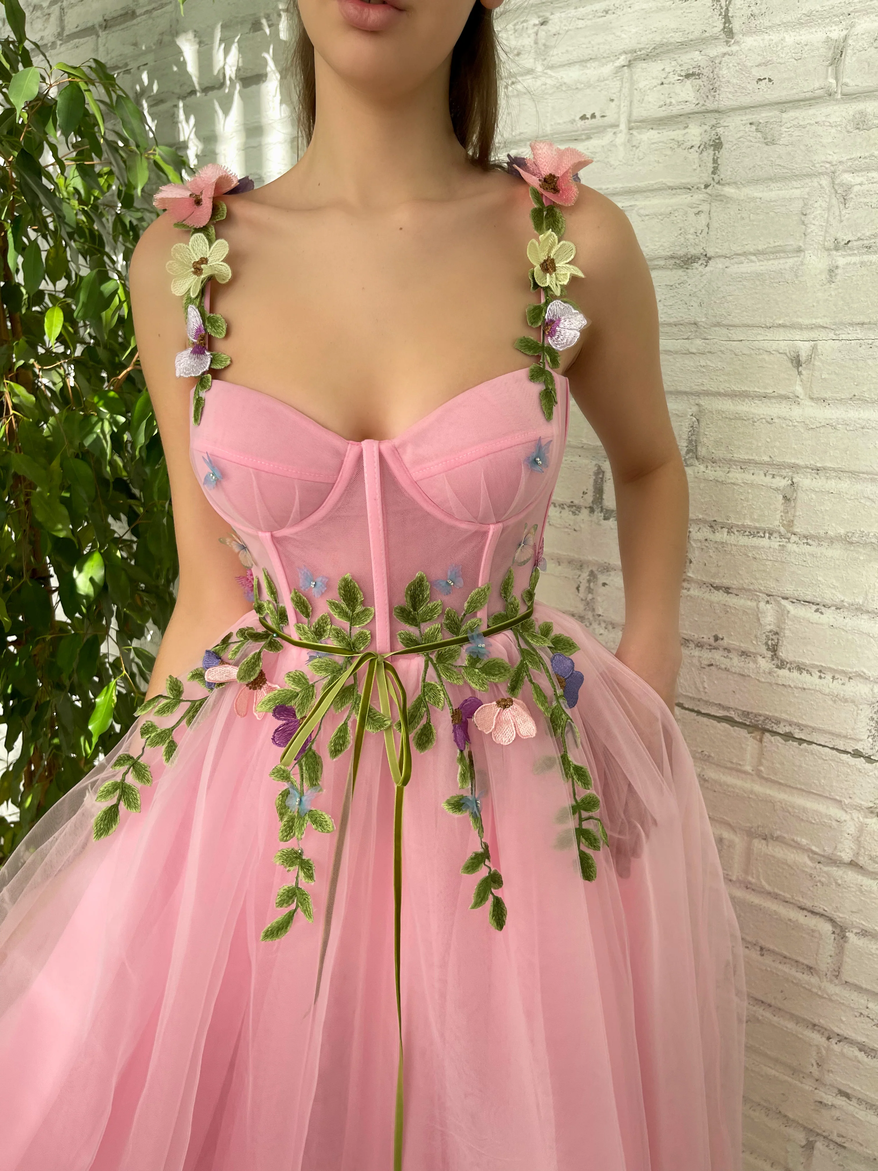 Candy Floss Garden Midi Dress - Image 4