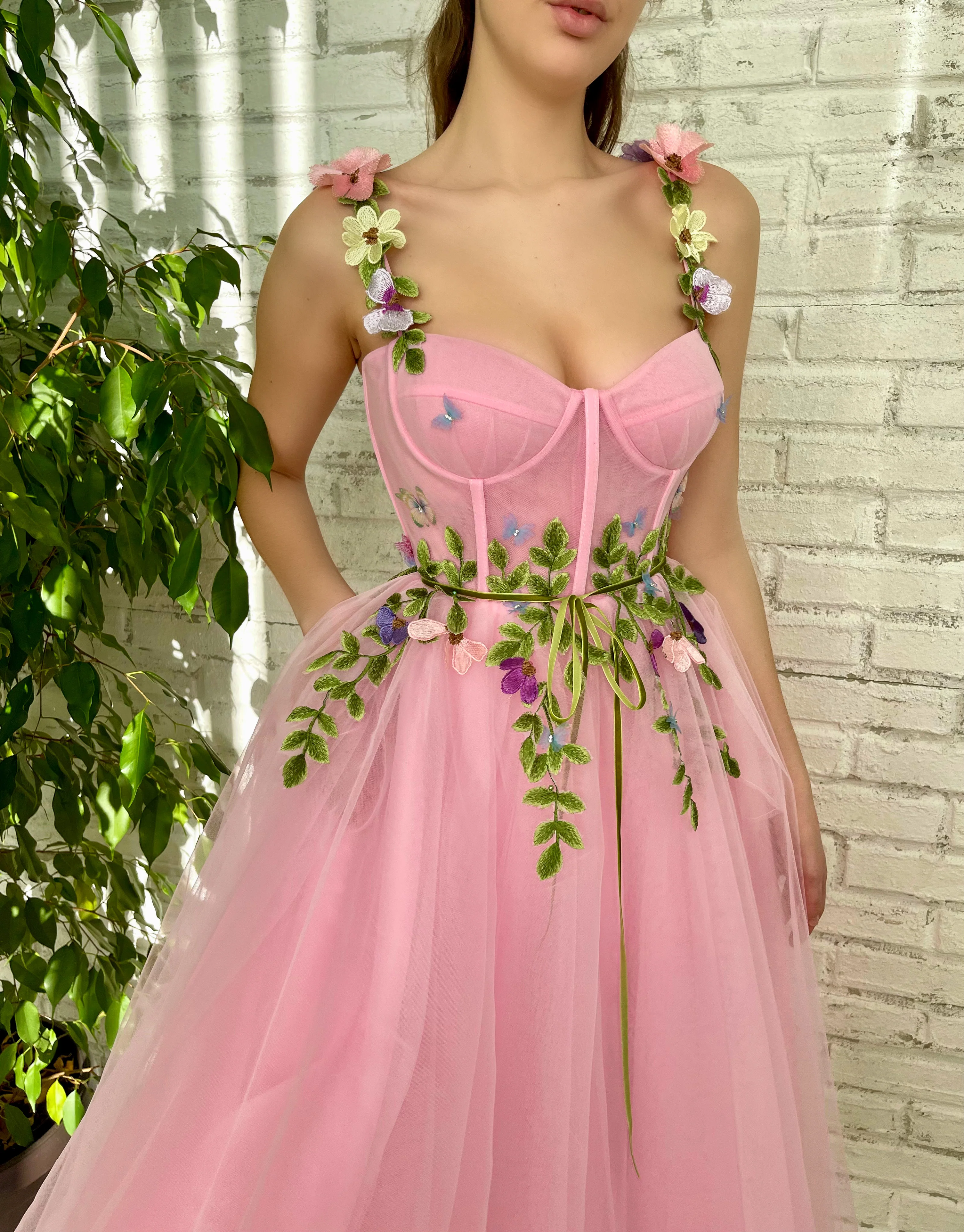 Candy Floss Garden Midi Dress - Image 5