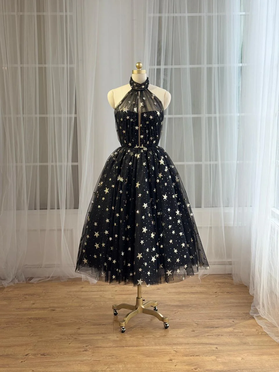 Celestial Crystalline Midi Dress
