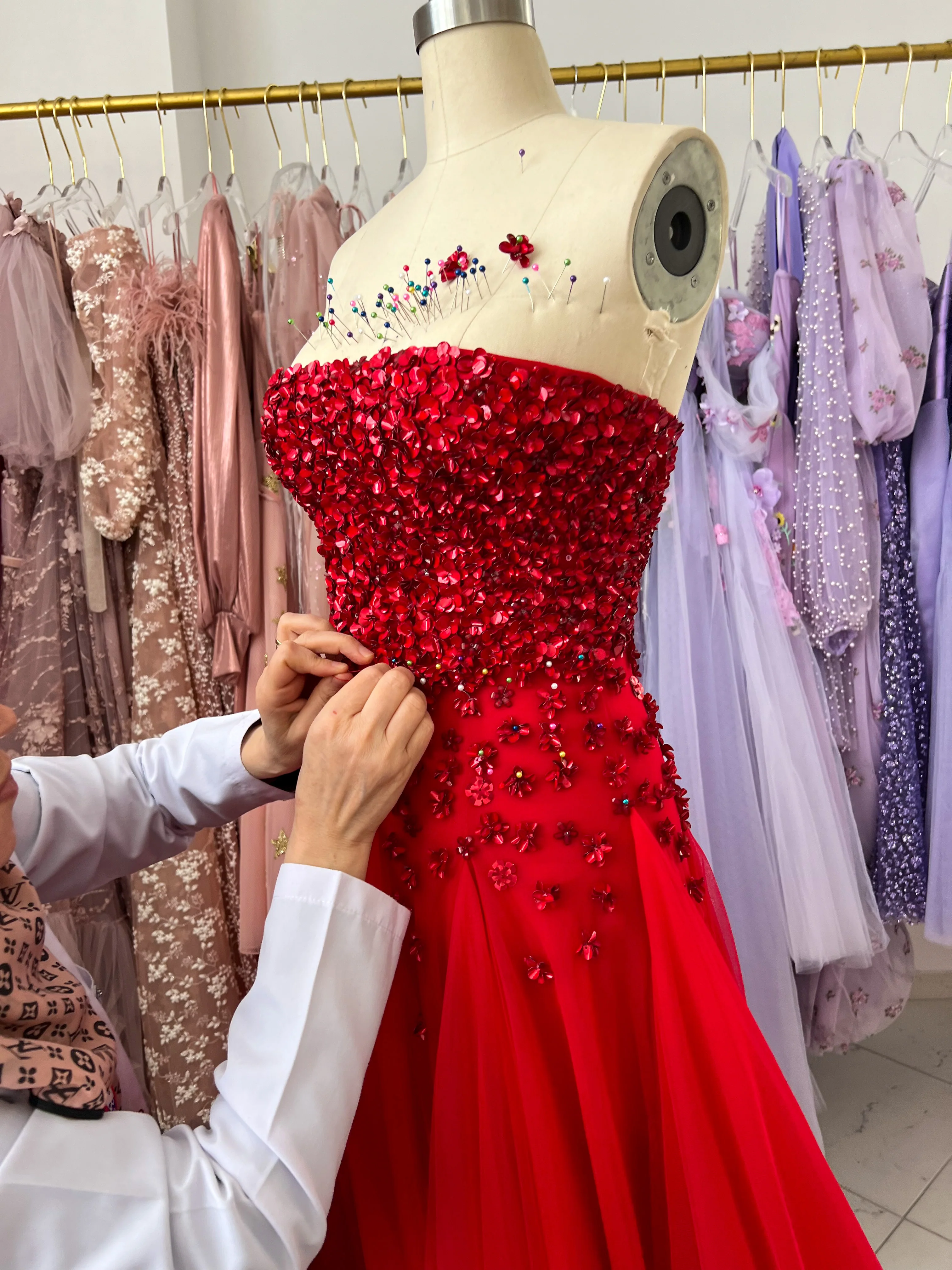 Cherry Blossom Elegance Gown - Image 5