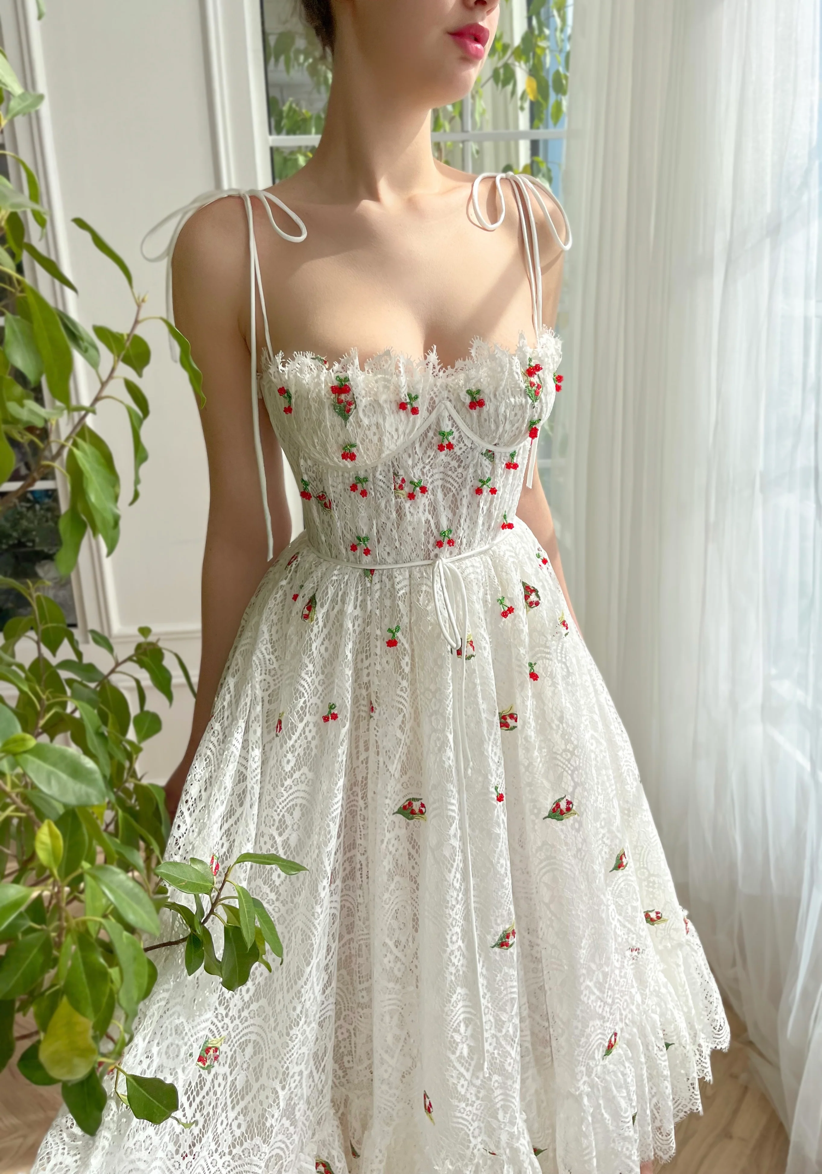 Cherry Crystal Couture Dress - Image 4