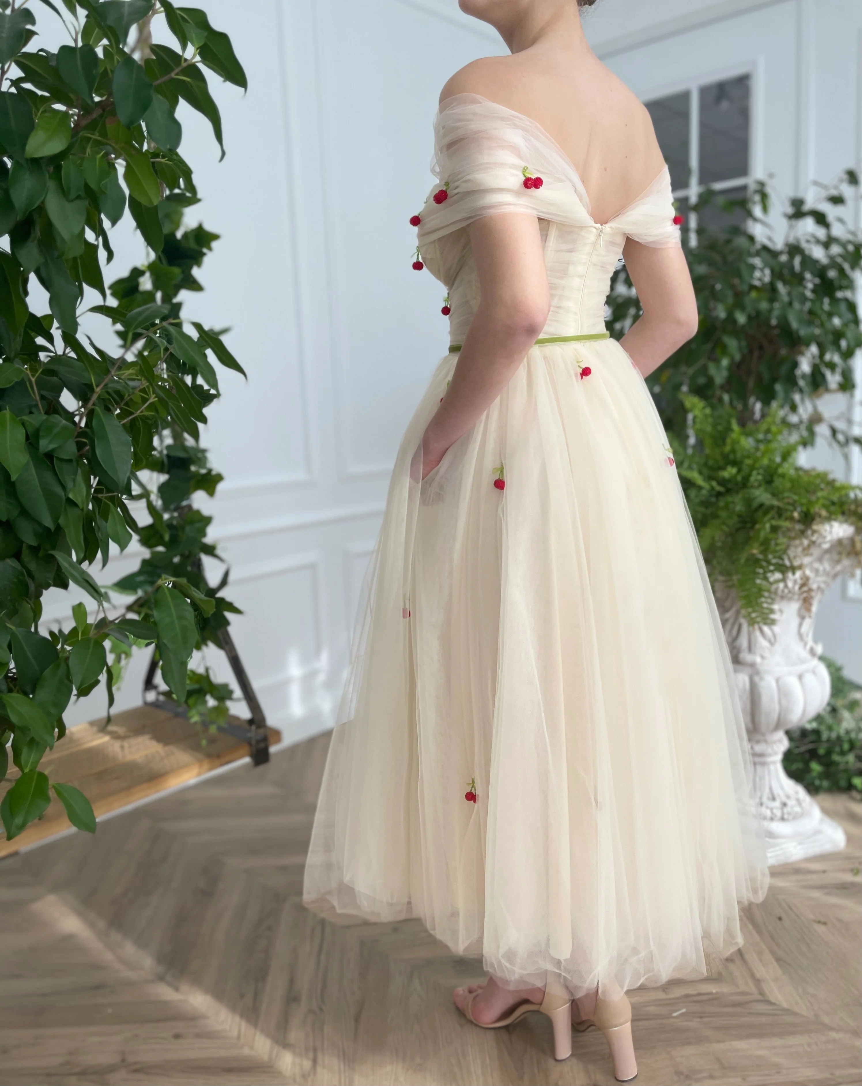 Cherry Ivory Dress - Image 5