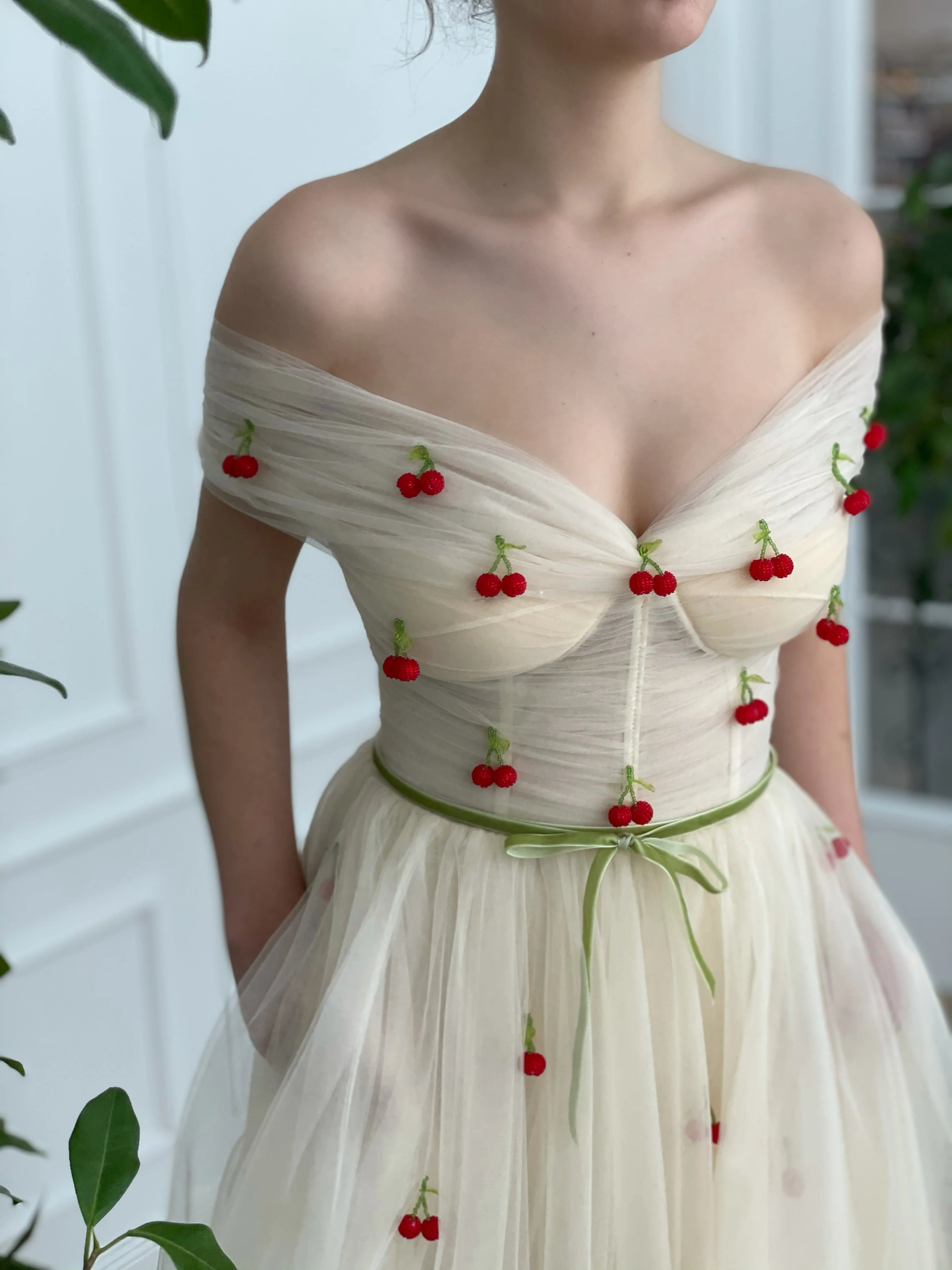 Cherry Ivory Dress - Image 6