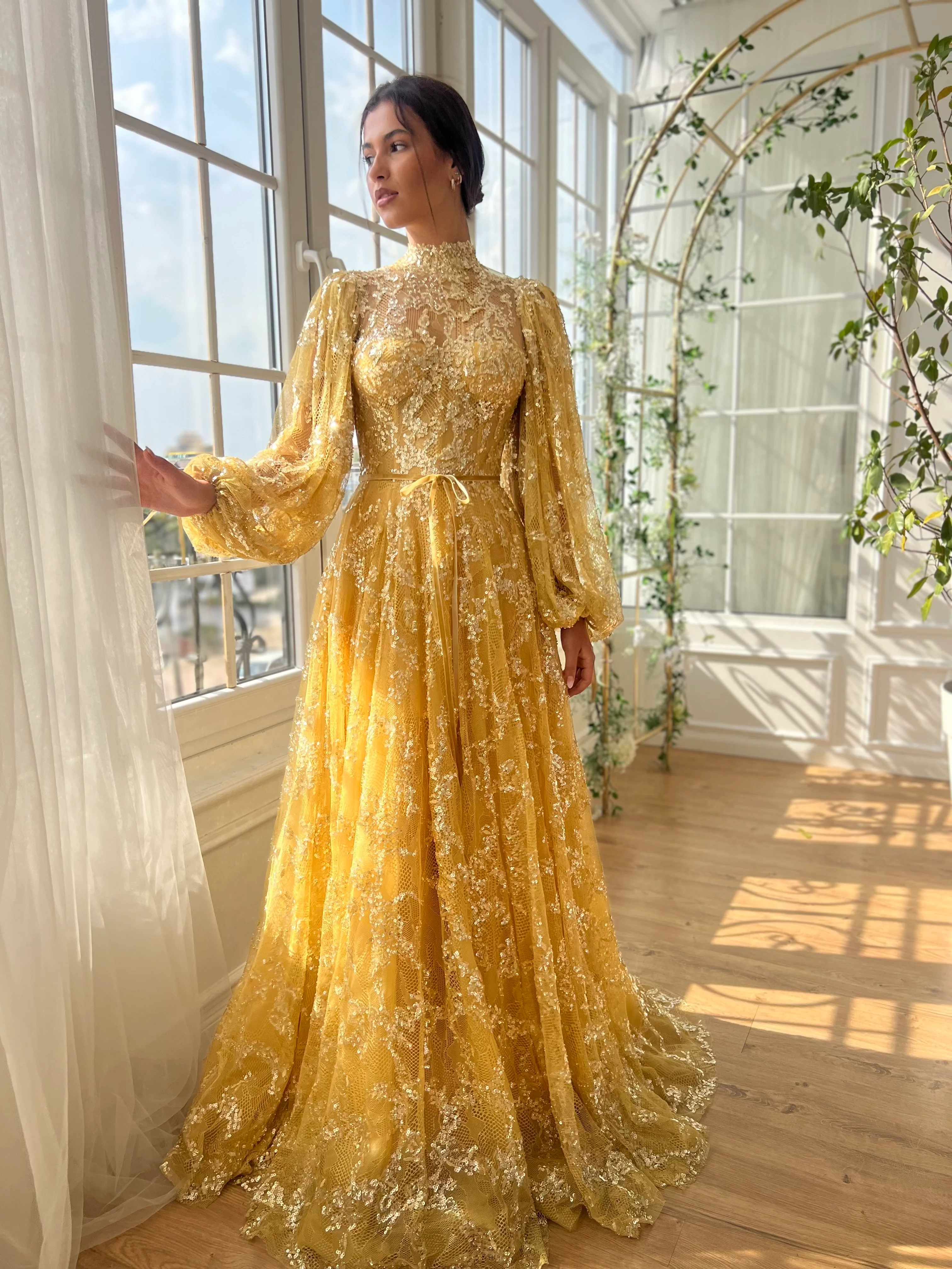 Citrine Breeze Gown