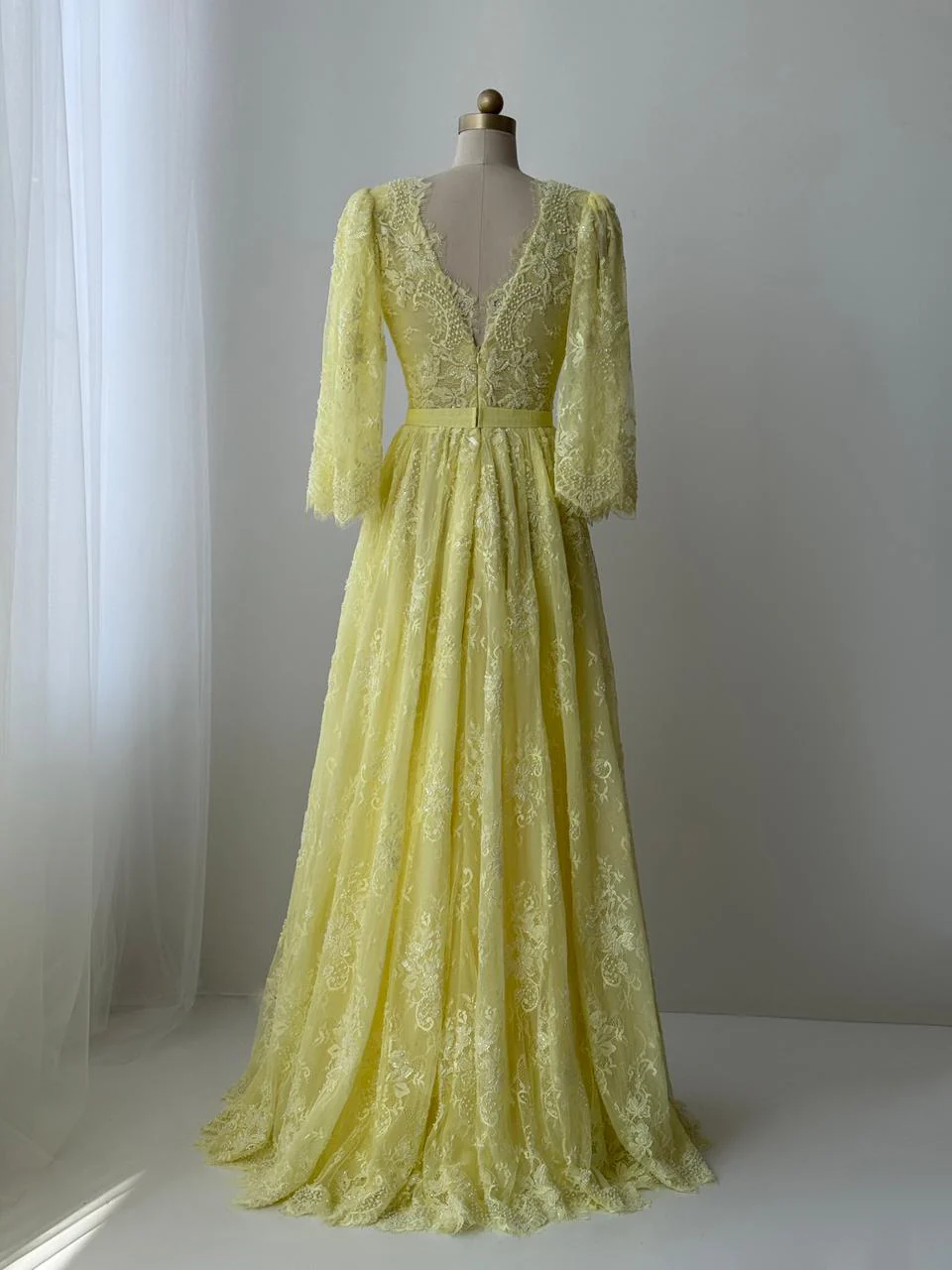 Citrusy Lace Gown - Image 4
