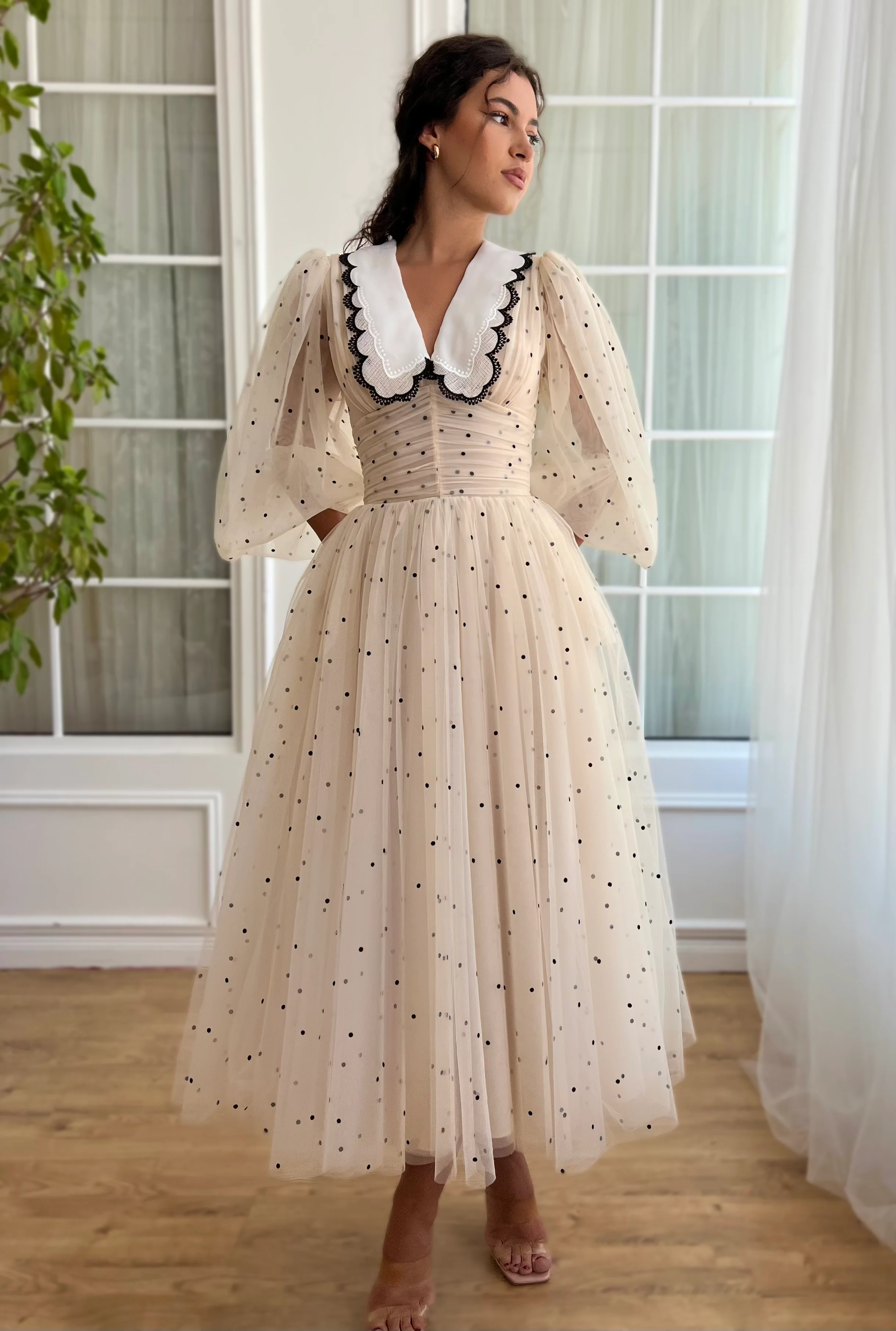 Classic Polka Dot Dress - Image 4