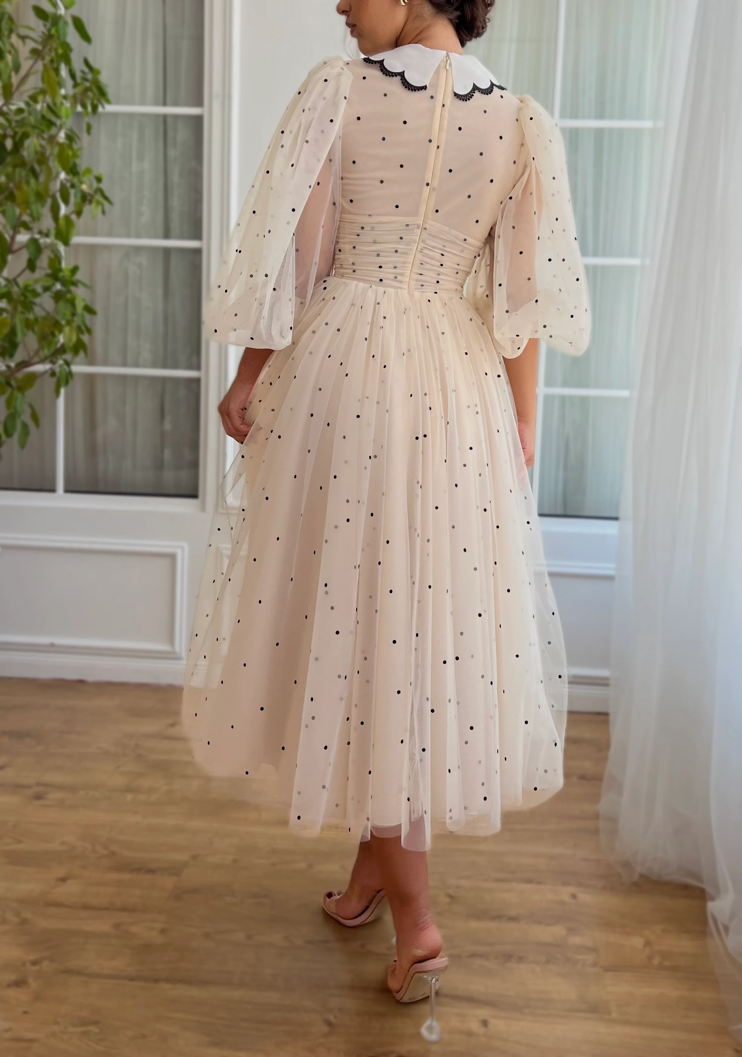 Classic Polka Dot Dress - Image 5