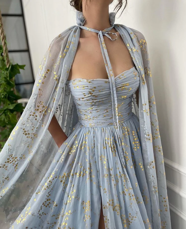 Cloud Starlet Cape Gown - Image 2