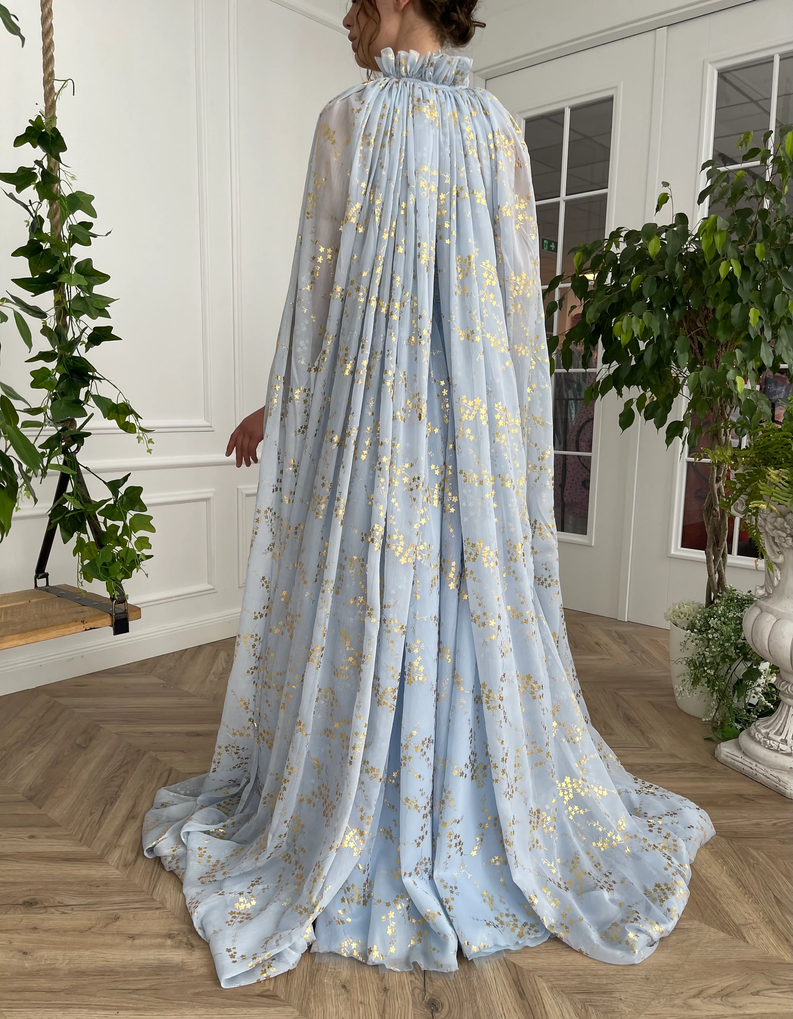 Cloud Starlet Cape Gown - Image 3