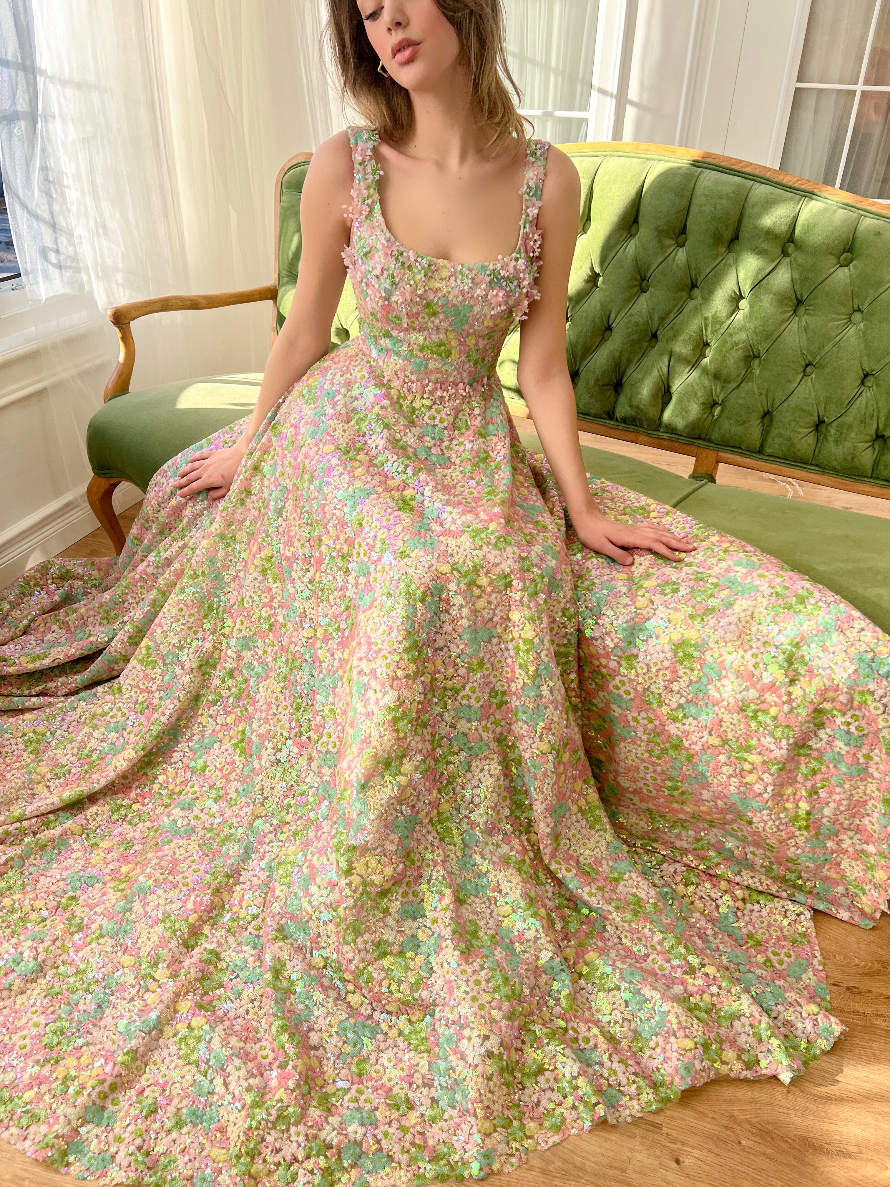 Coral Rose Gown - Image 4