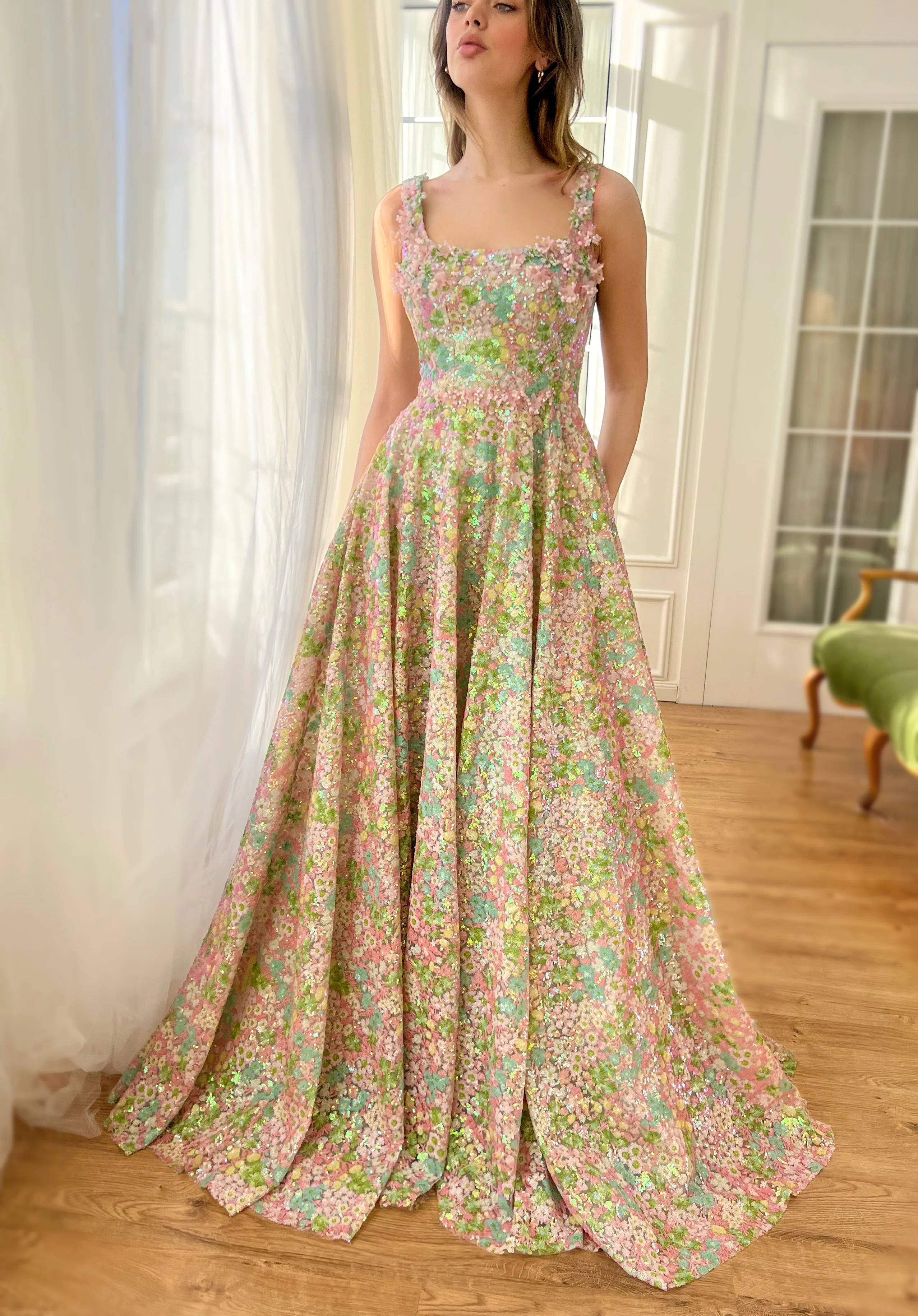 Coral Rose Gown - Image 7