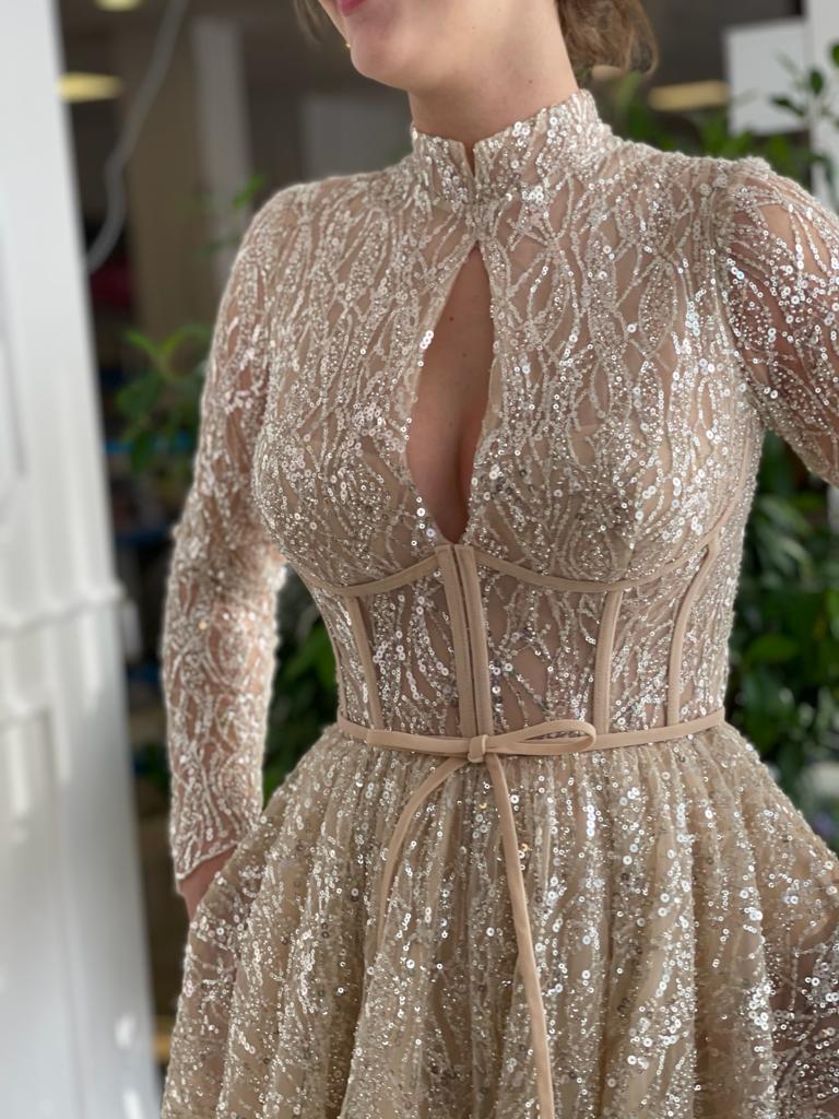 Creamy Sparkle Dress - Image 4