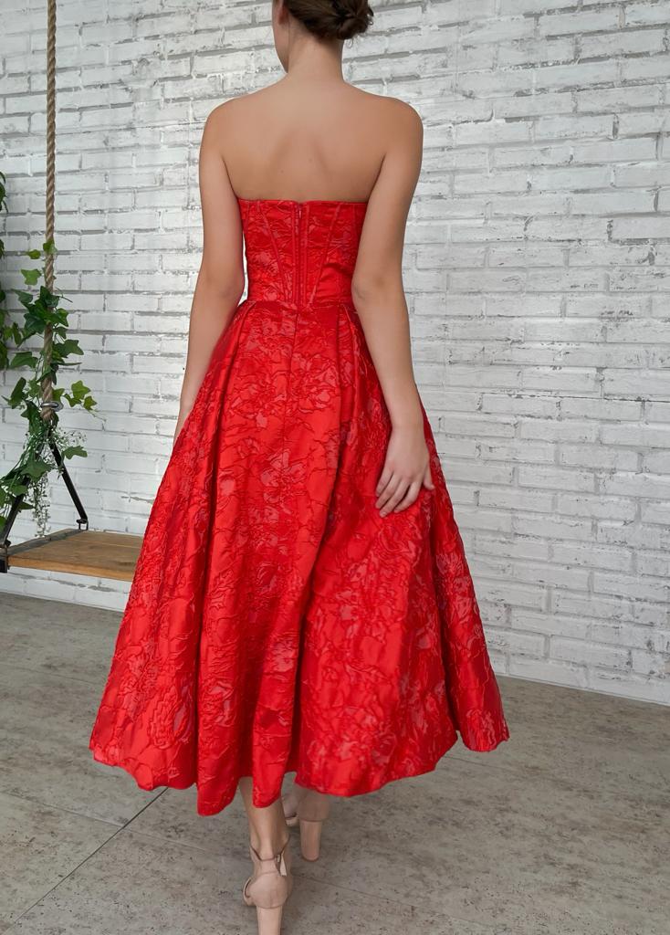 Crimson Ball Gown - Image 5