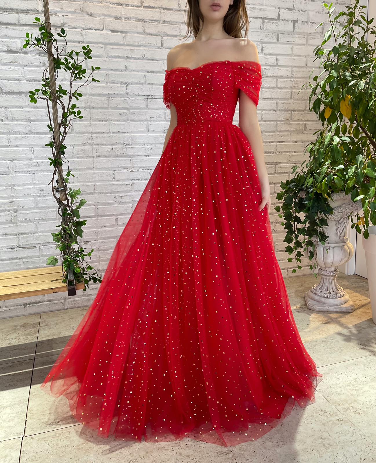 Crimson Galaxy Gown - Image 3