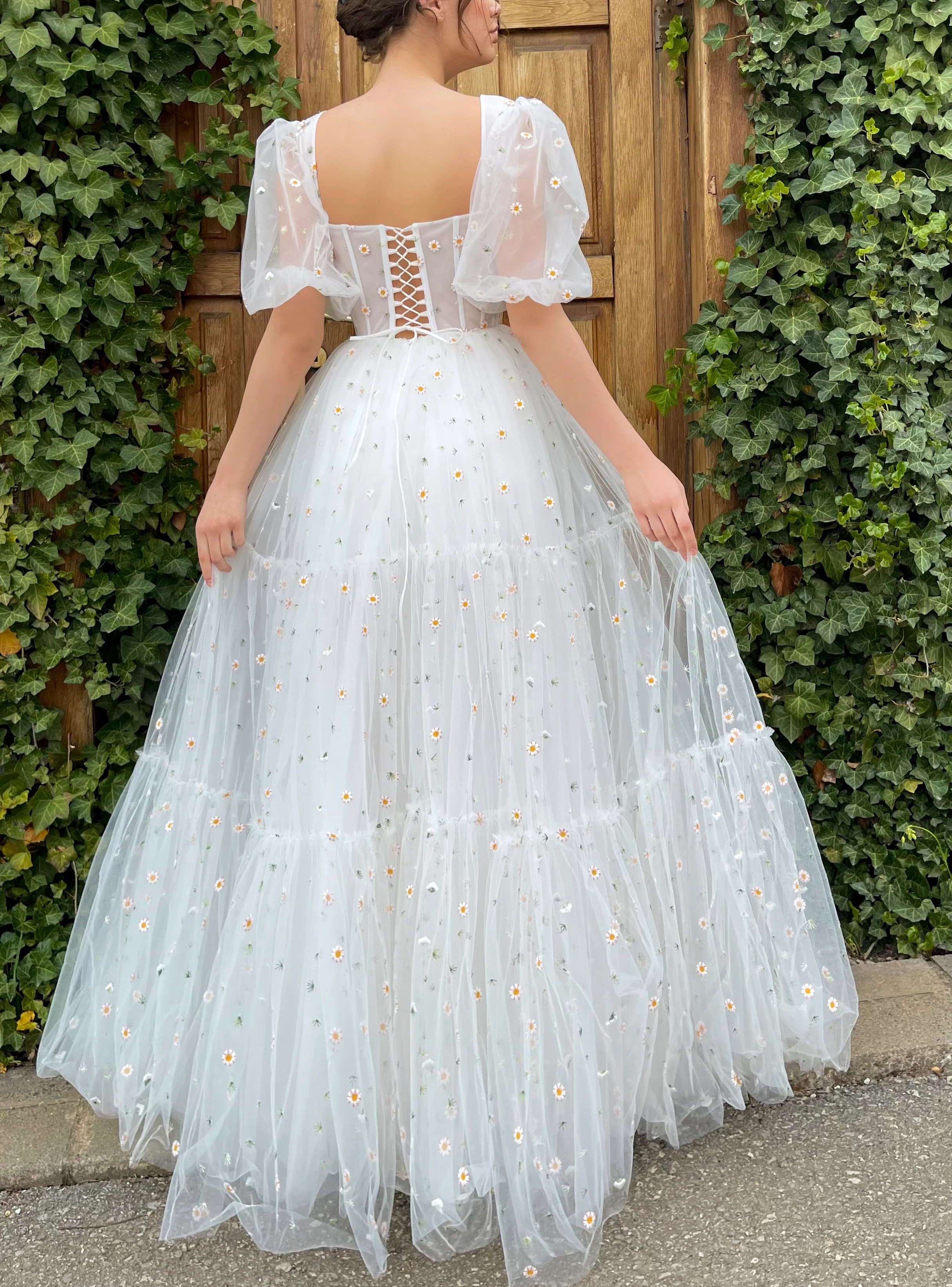 Daisy Elegance Cascade Gown - Image 5