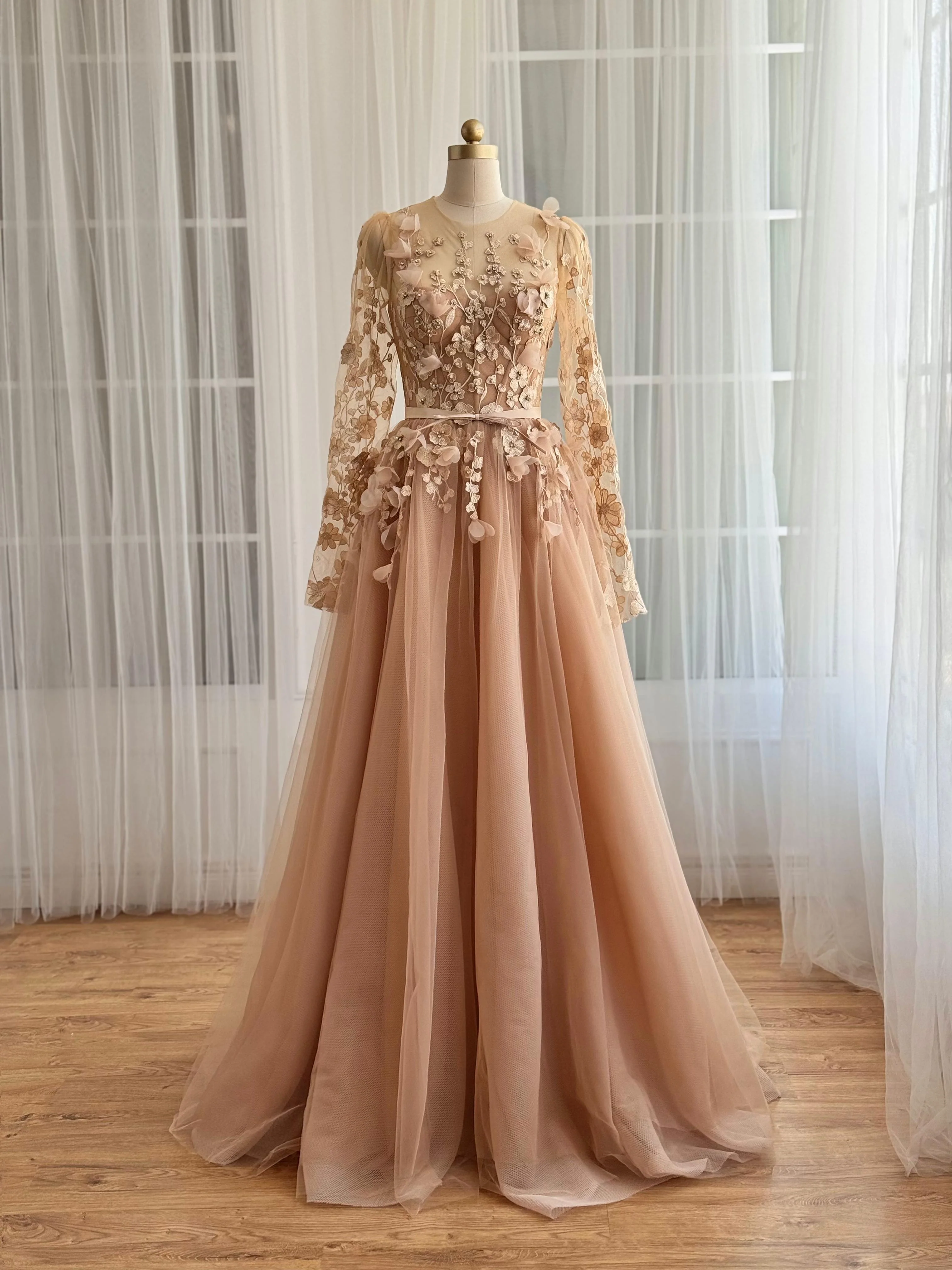 Dark Vanilla Corset Gown