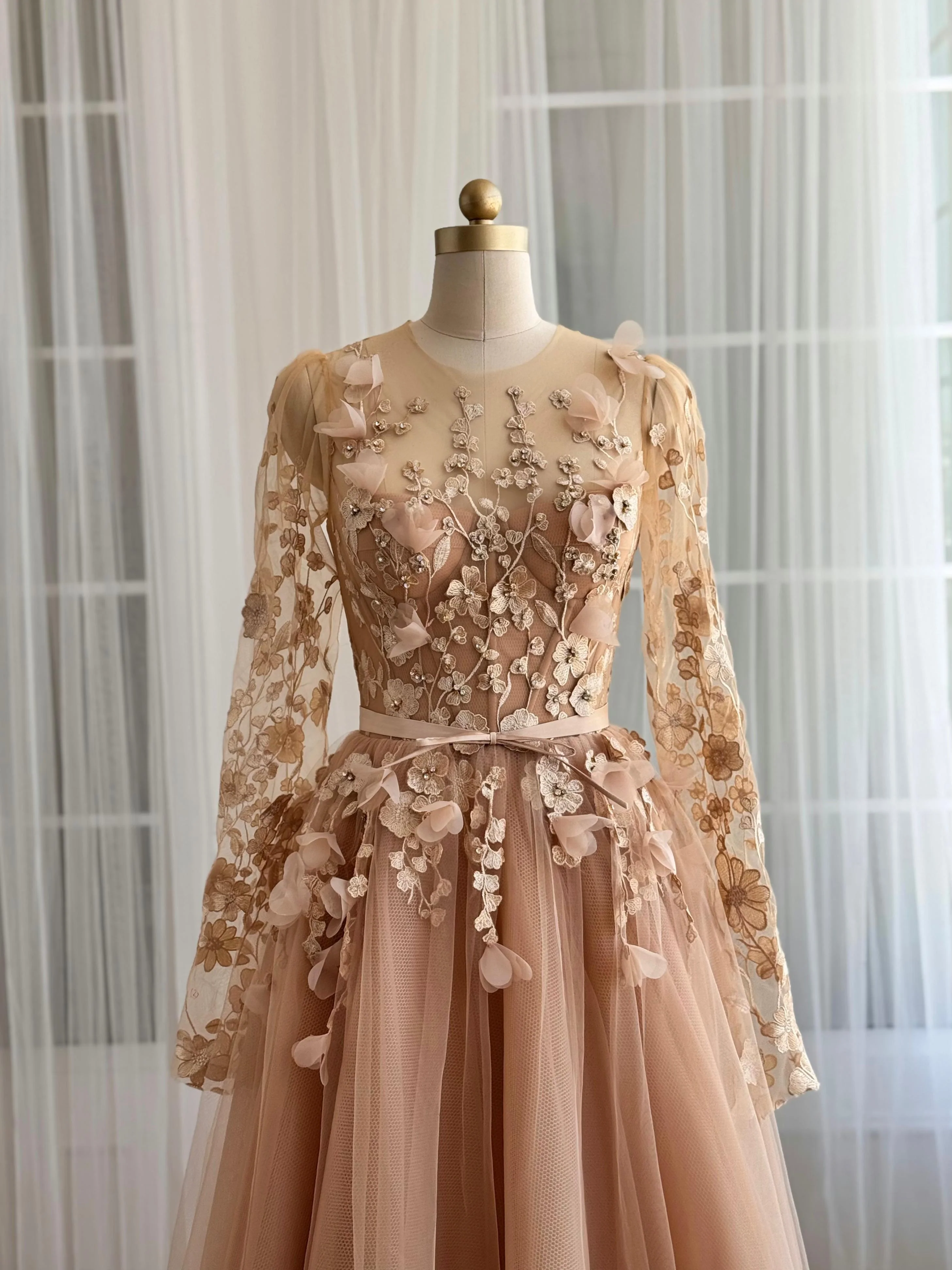 Dark Vanilla Corset Gown - Image 2