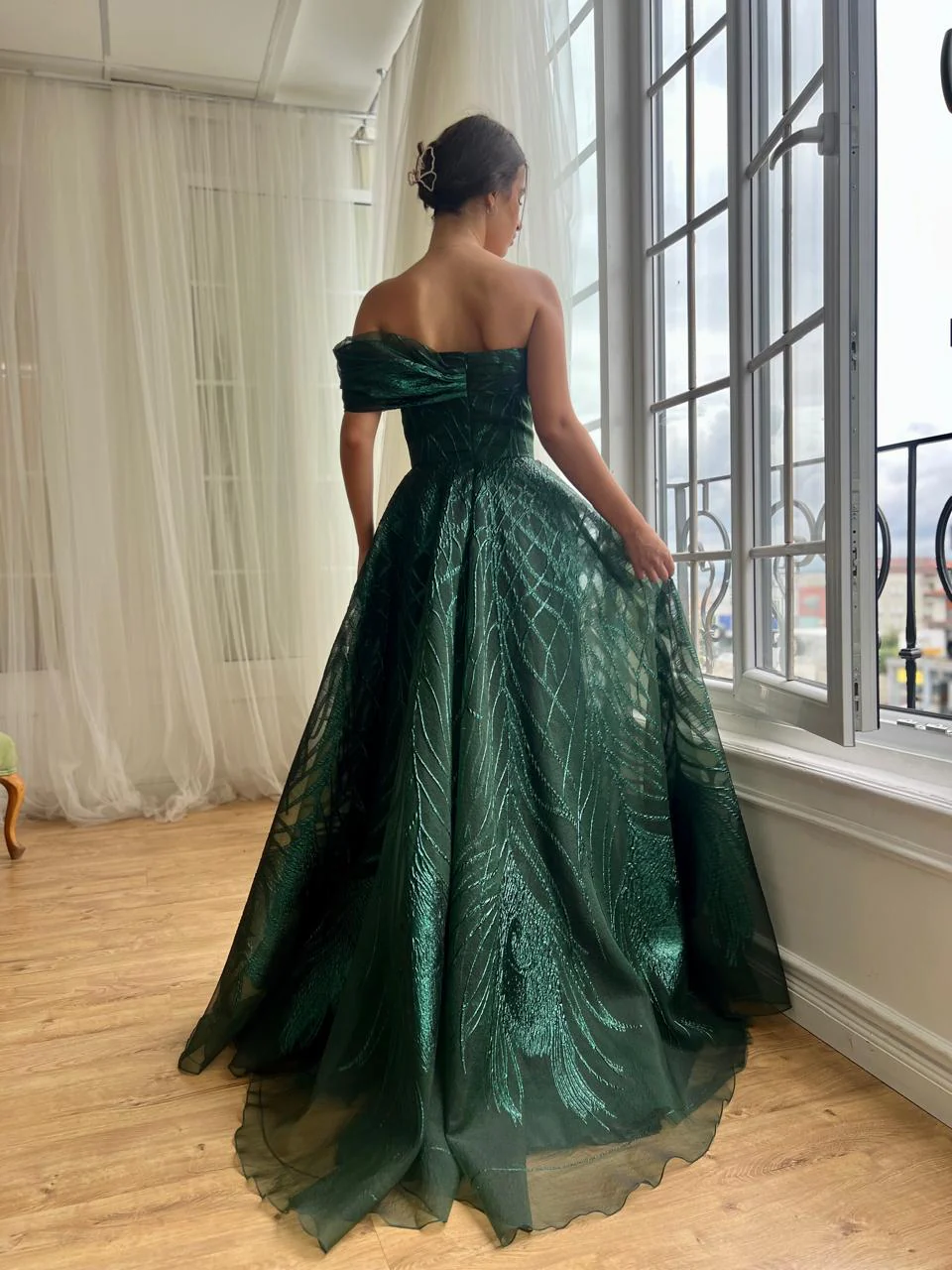Deep Green Gown - Image 3
