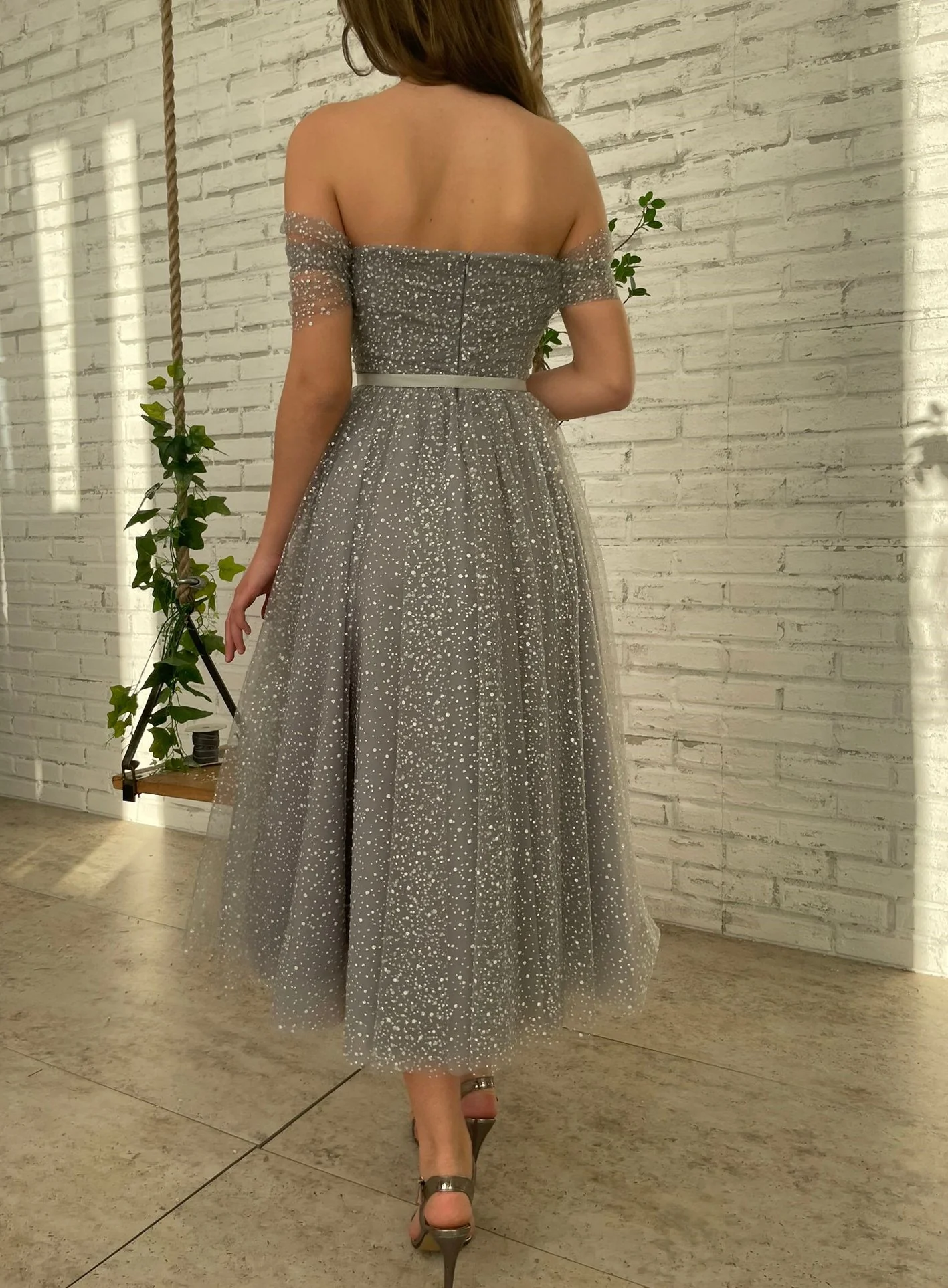 Diamond Dust Midi Dress - Image 4