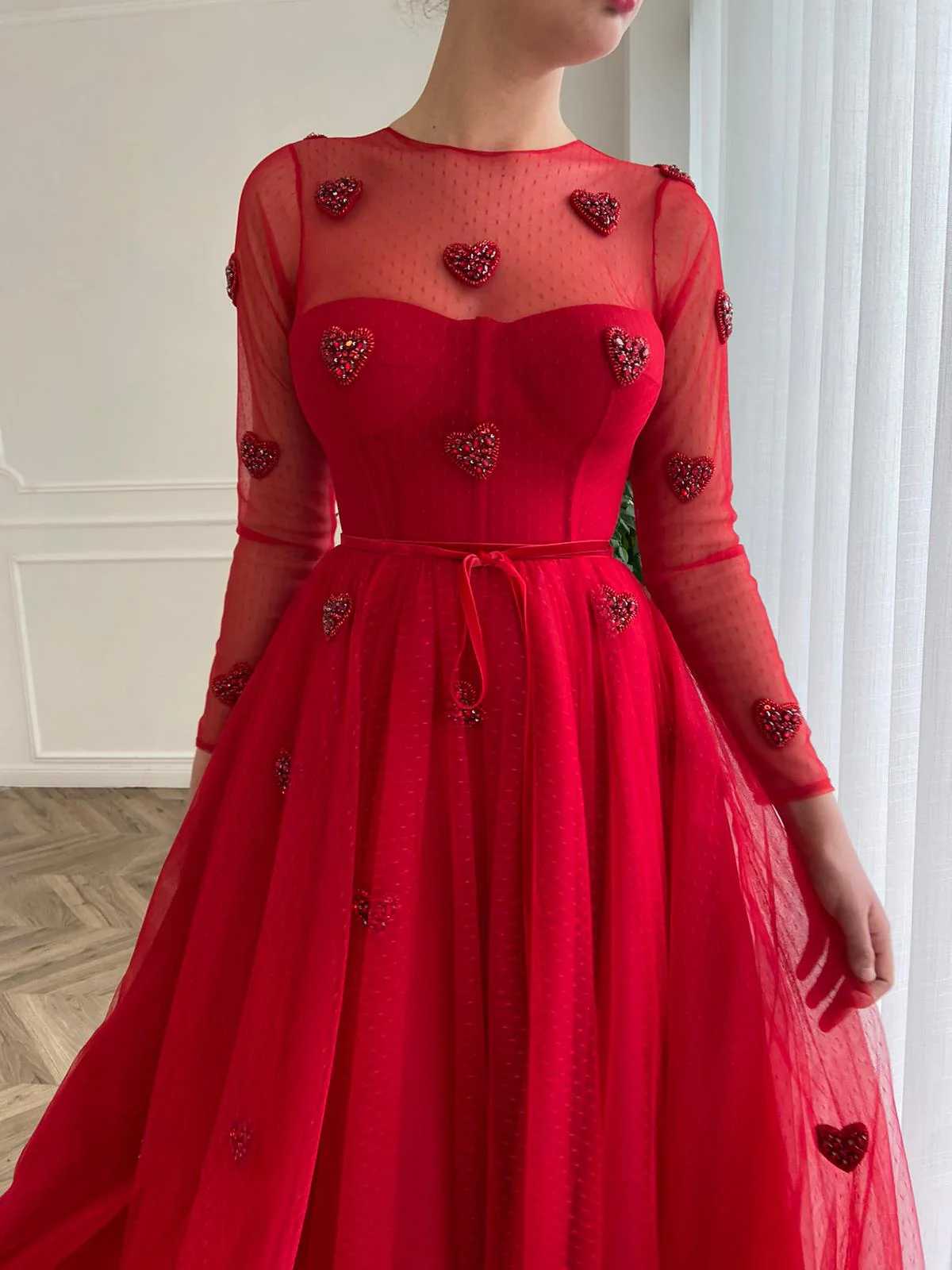 Dotted Hearty Dress - Image 4