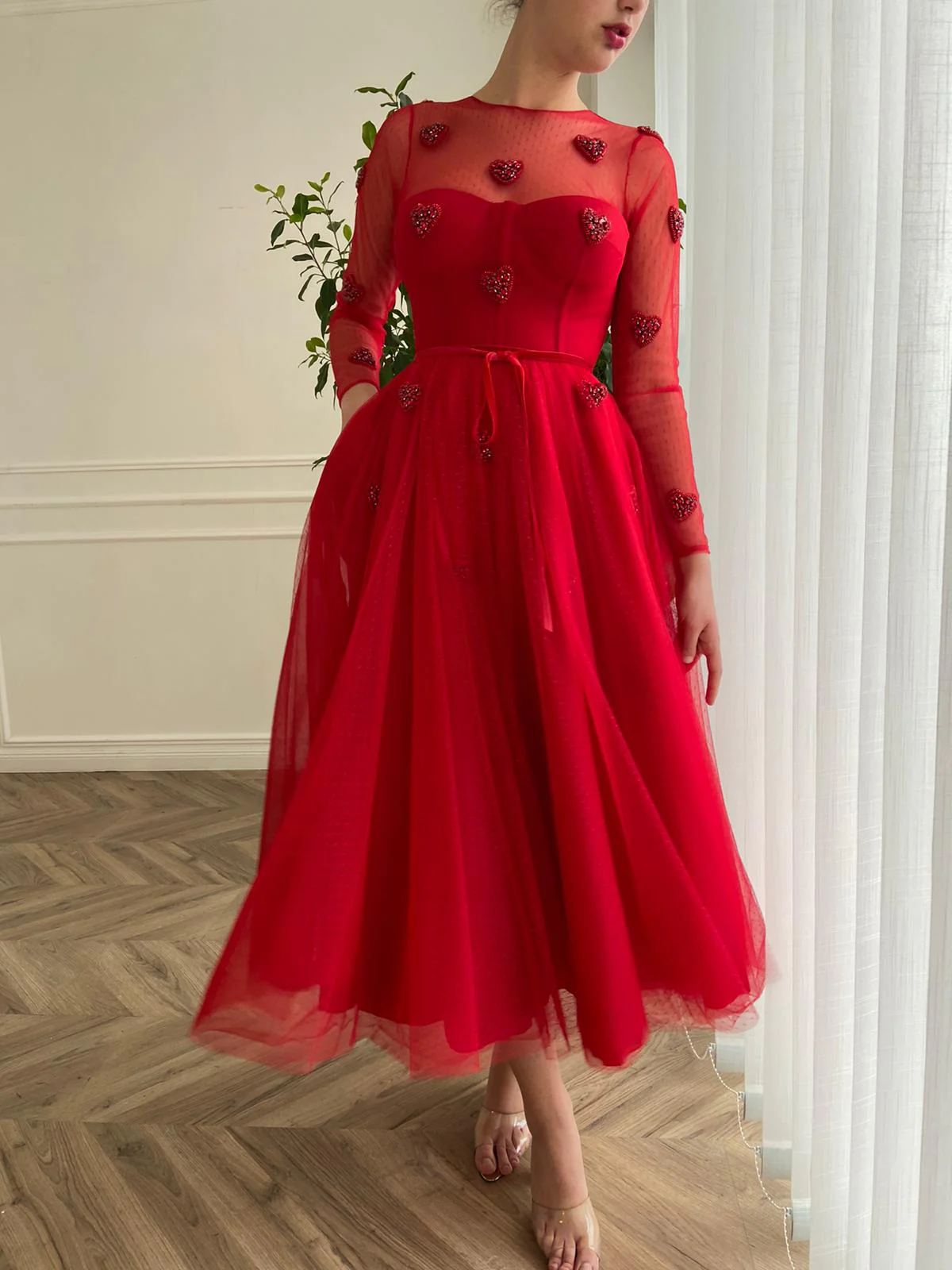 Dotted Hearty Dress - Image 6